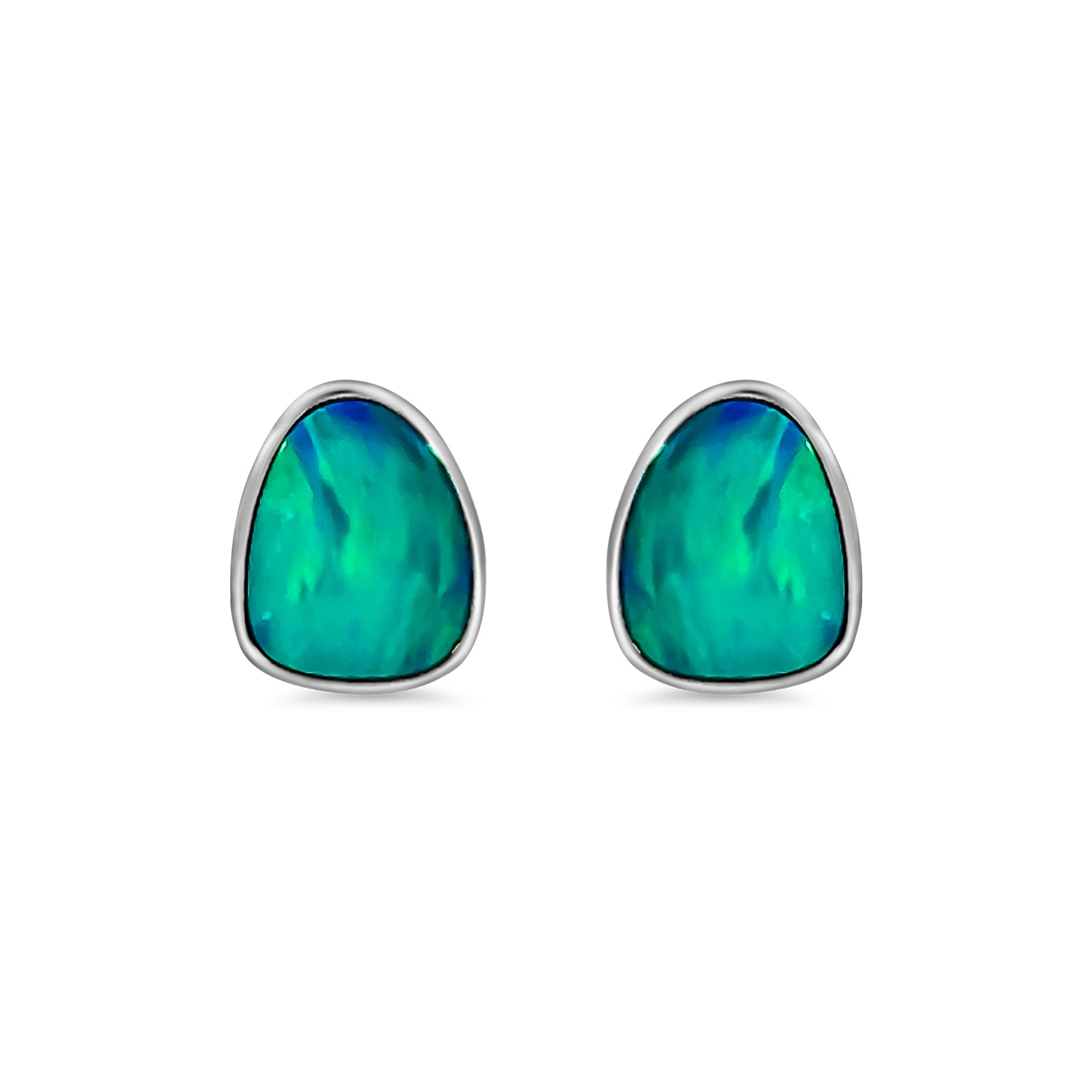 Doublet Opal Stud Earrings