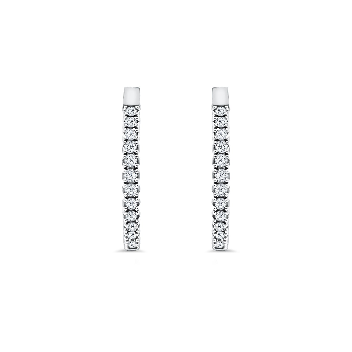 Diamond Hoop Earrings