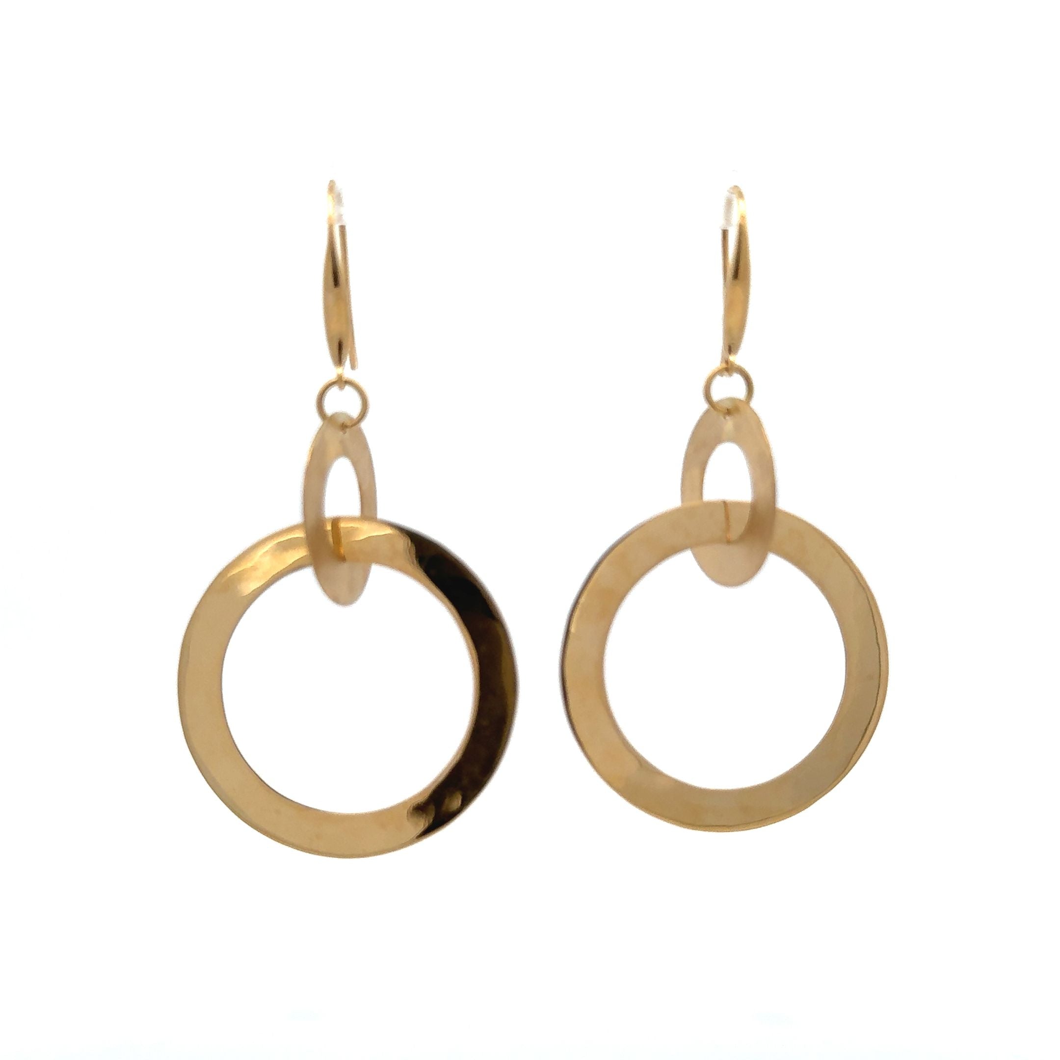 Double Circle Hook Earrings