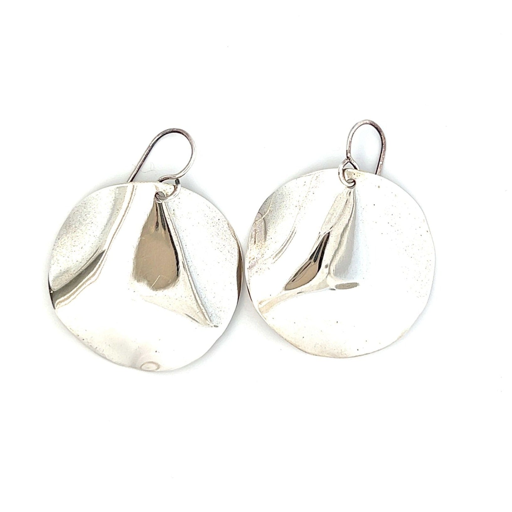 Wave Disc Earrings