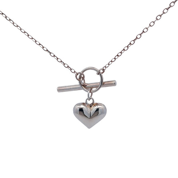 Toggle and Heart Necklace
