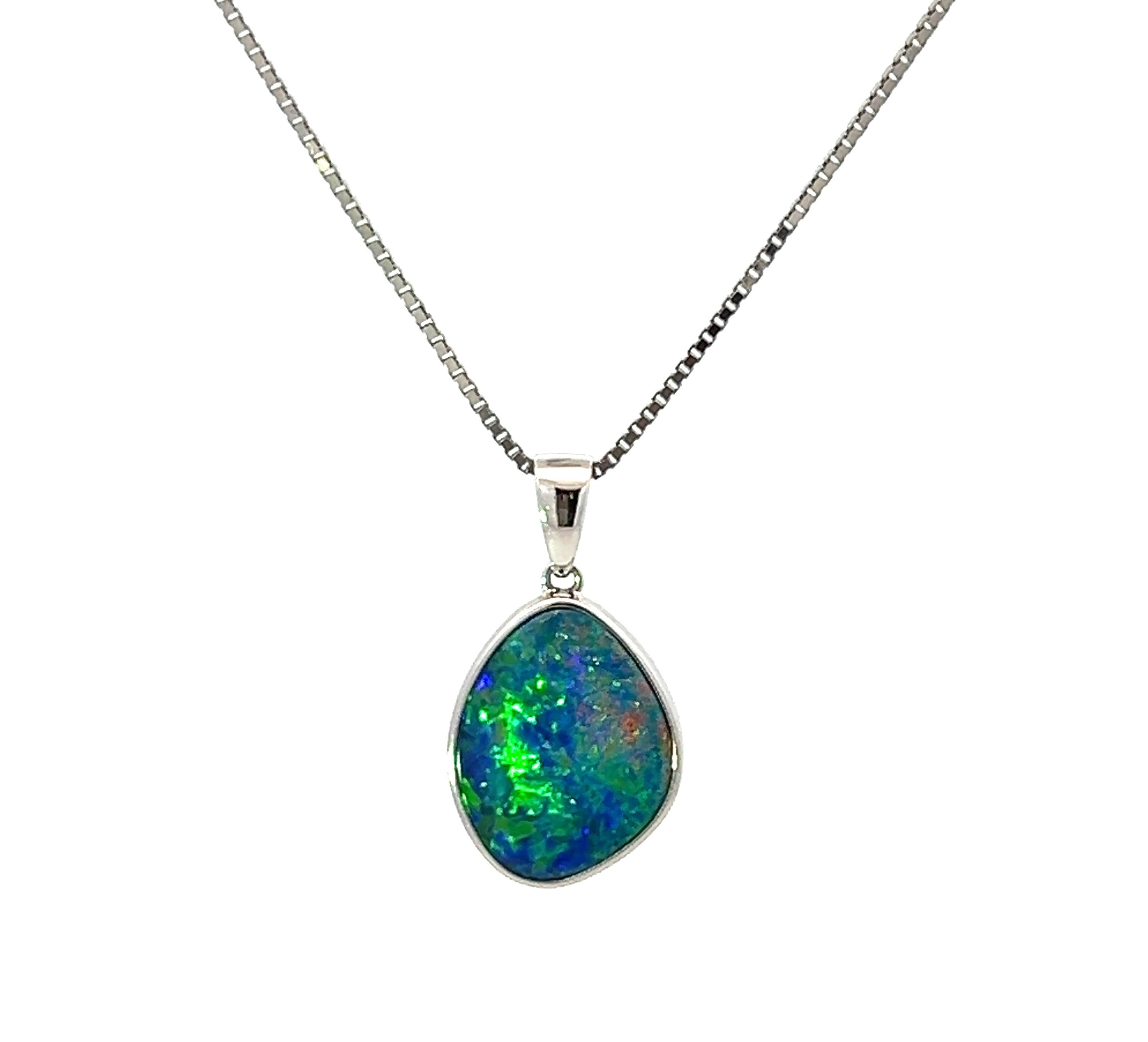 Doublet Opal Irregular Pendant