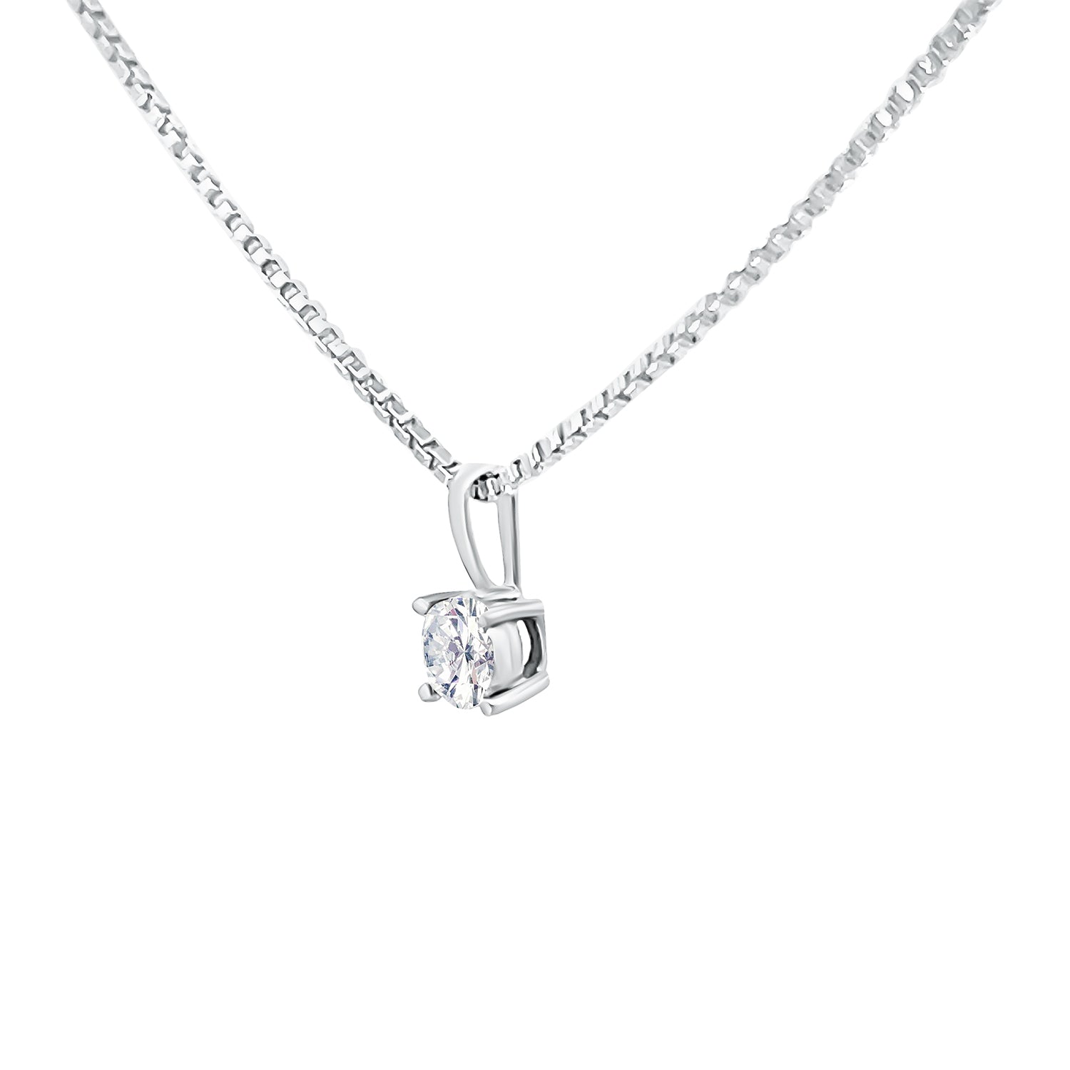 Round Brilliant Diamond Solitaire Pendant