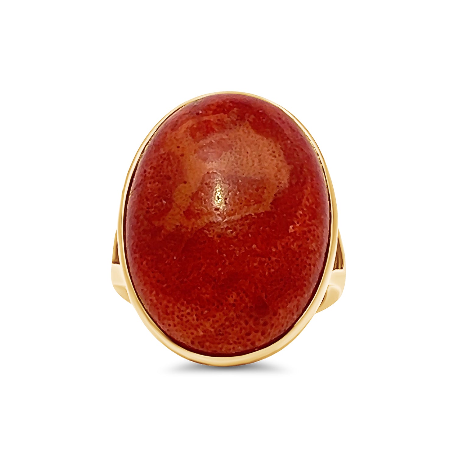 Coral Oval Ring