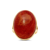 Coral Oval Ring
