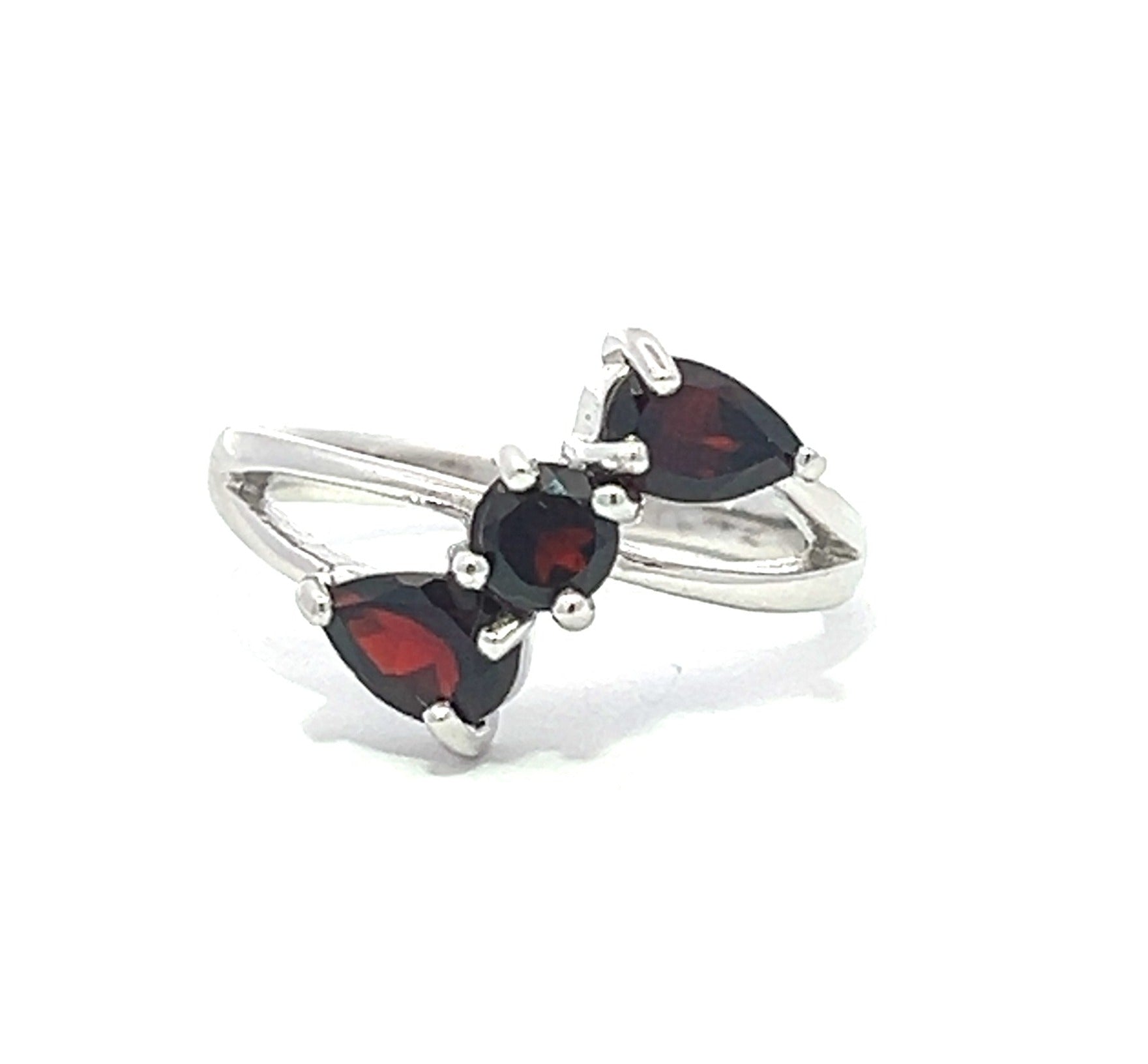 Garnet Bow Ring