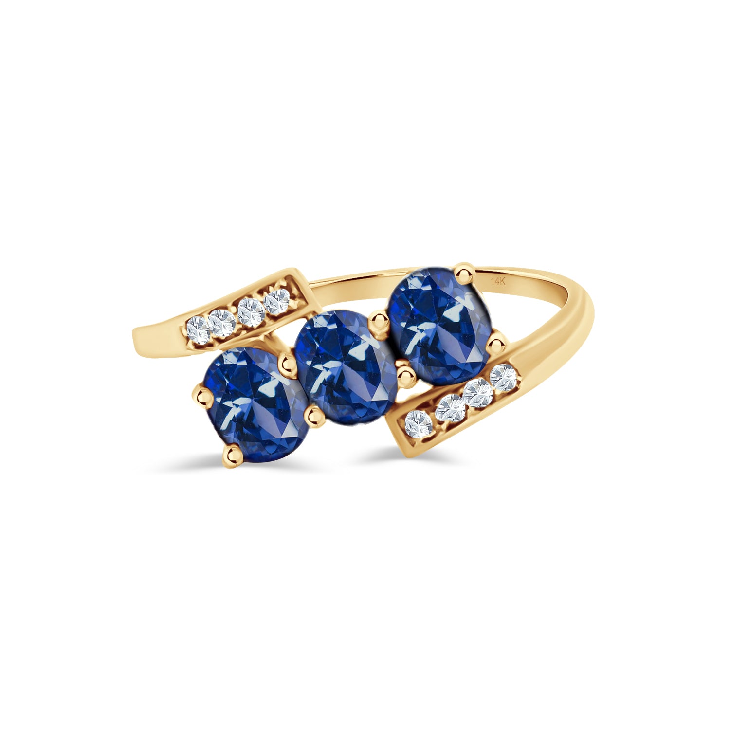 Blue Sapphire Diamond Ring