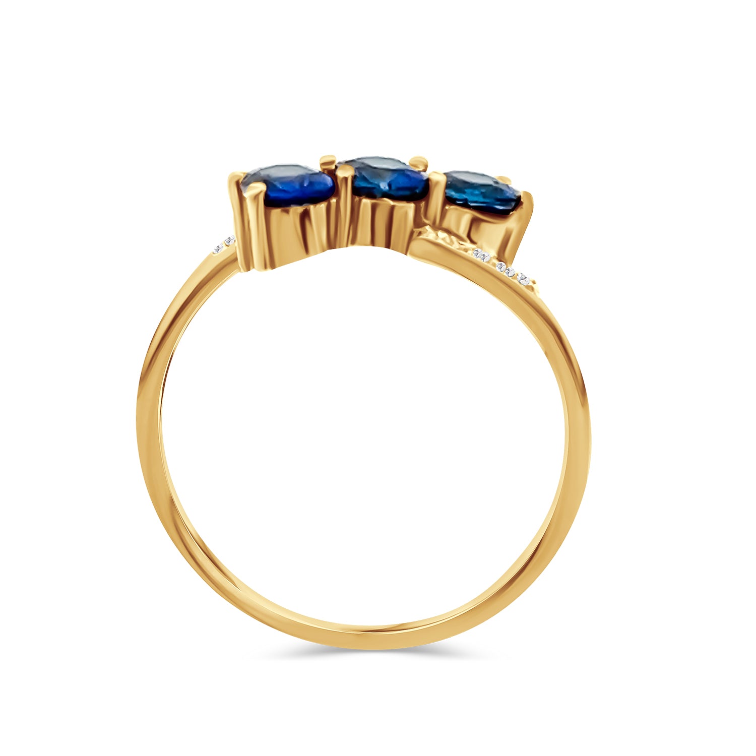Blue Sapphire Diamond Ring