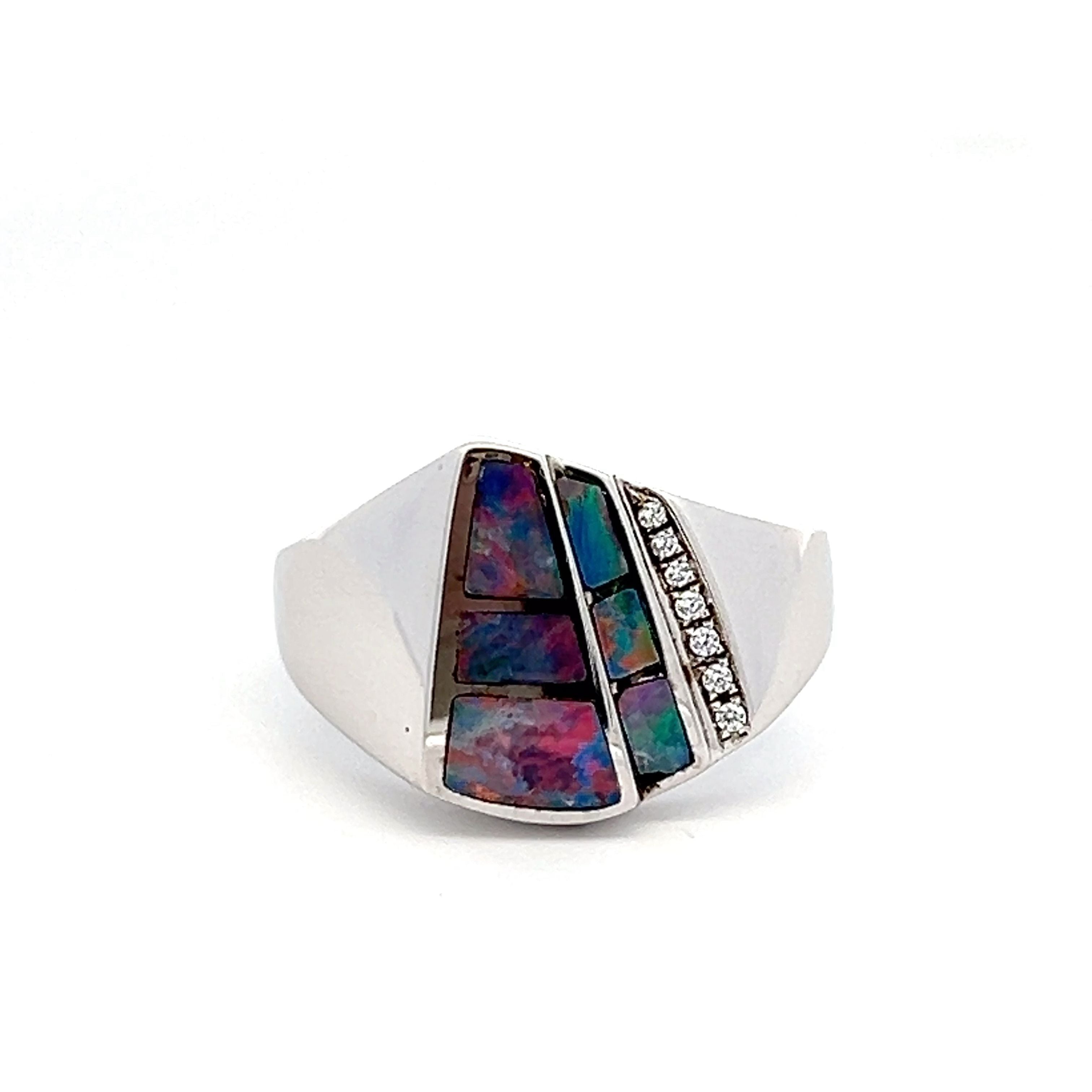 Men's Opal Inlay Ring