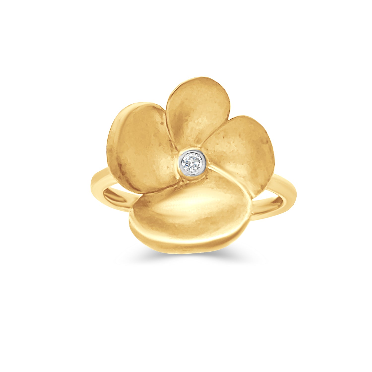 Diamond Flower Ring