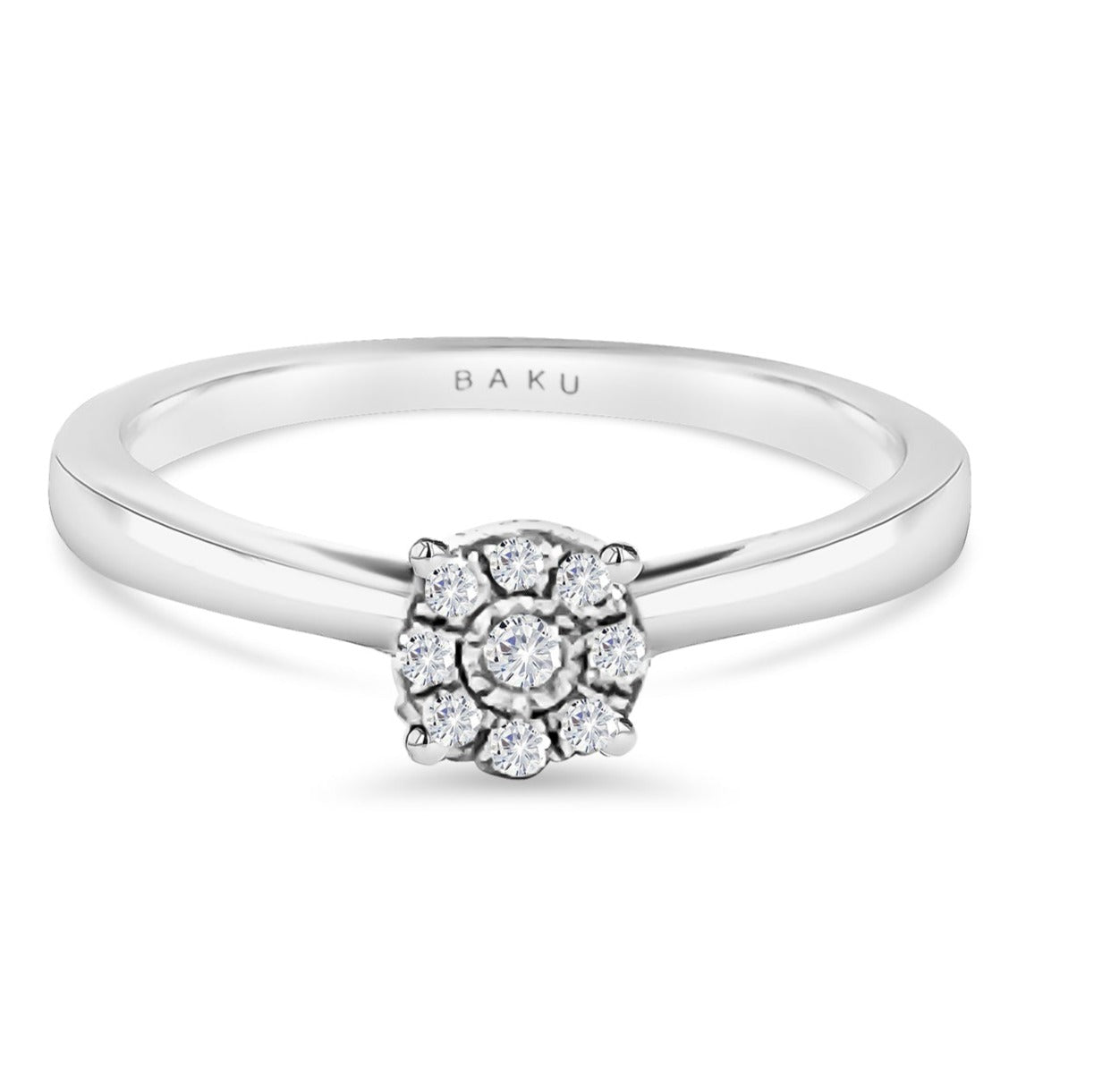 Round Halo Diamond Ring