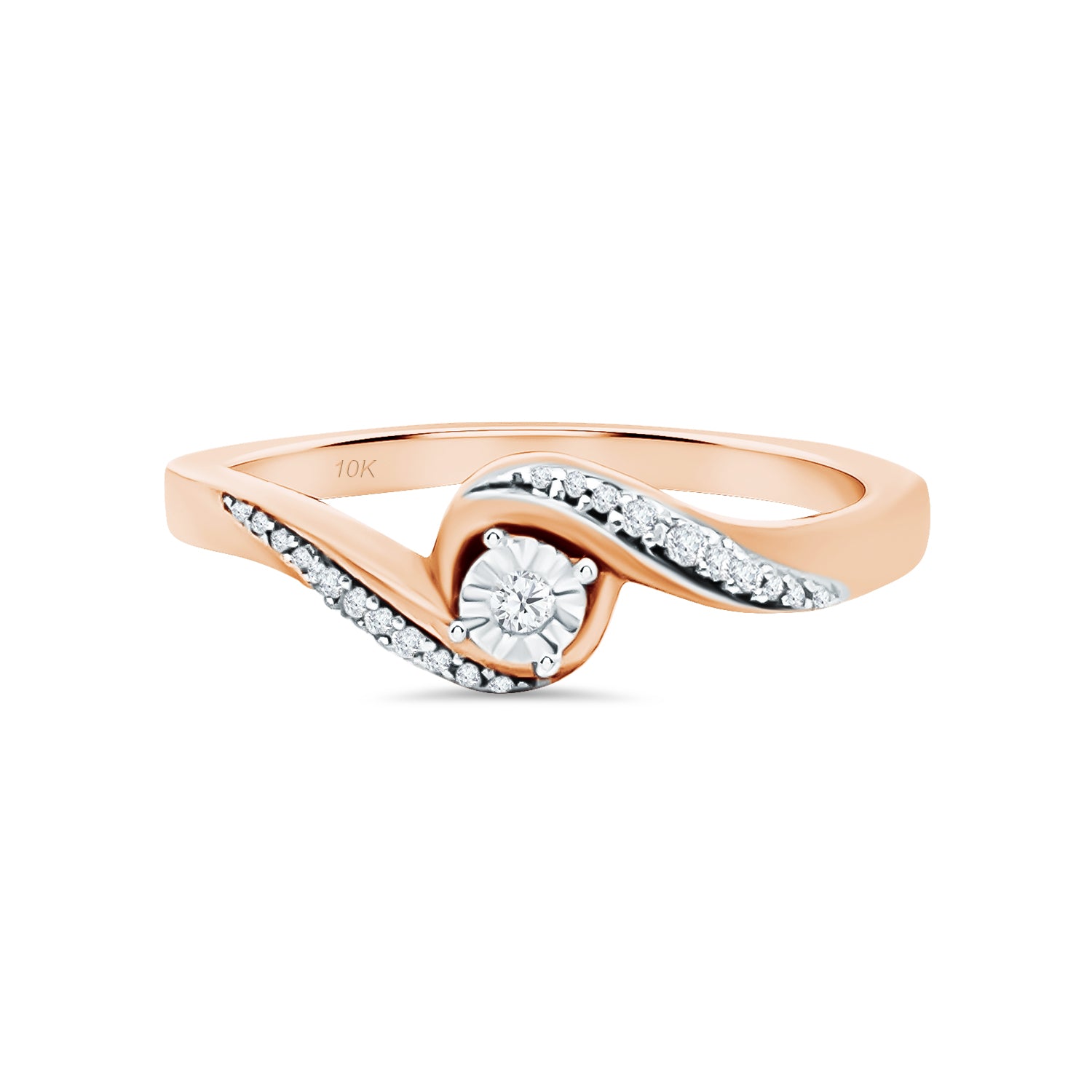 Diamond Swirl Ring