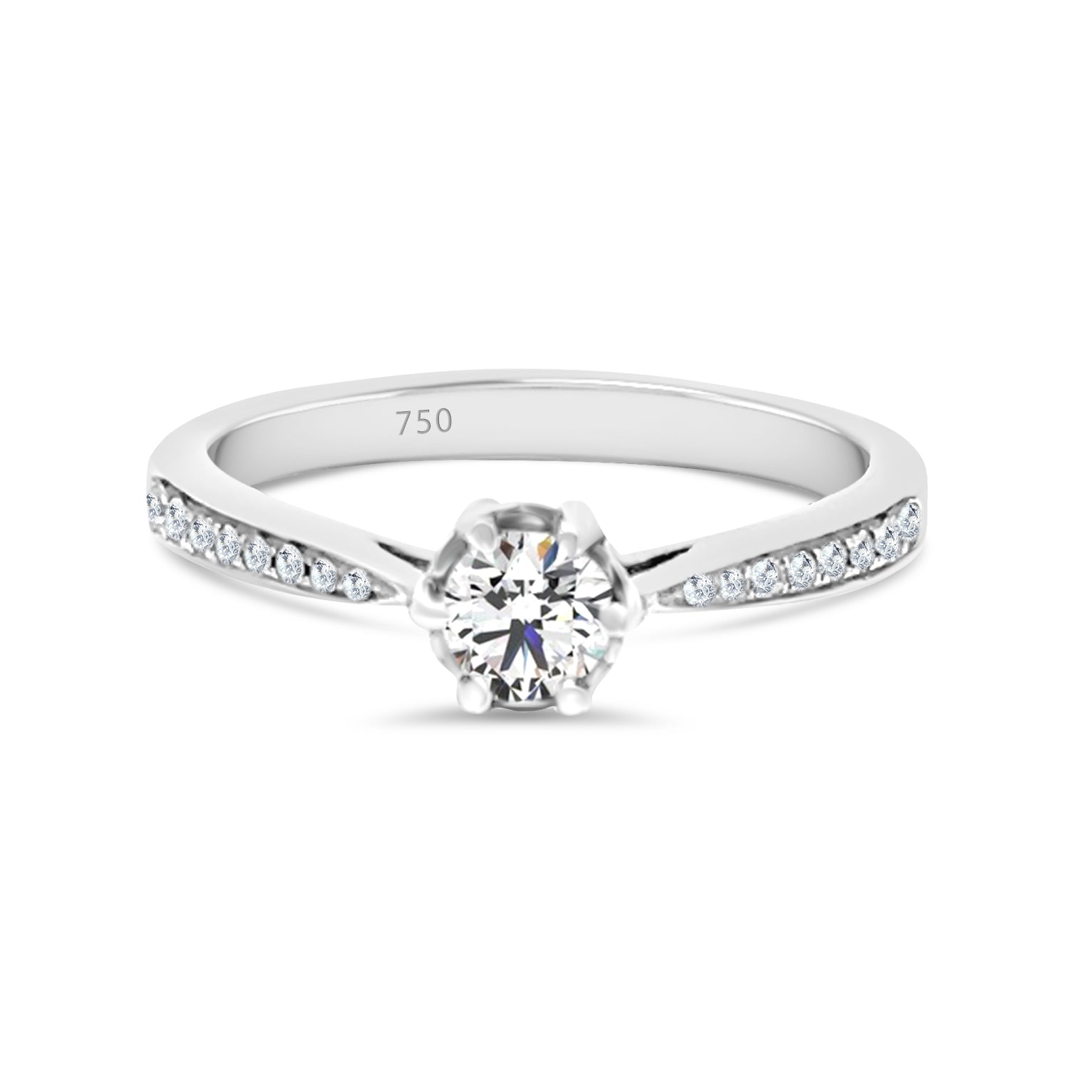 Round Vintage Diamond Engagement Ring