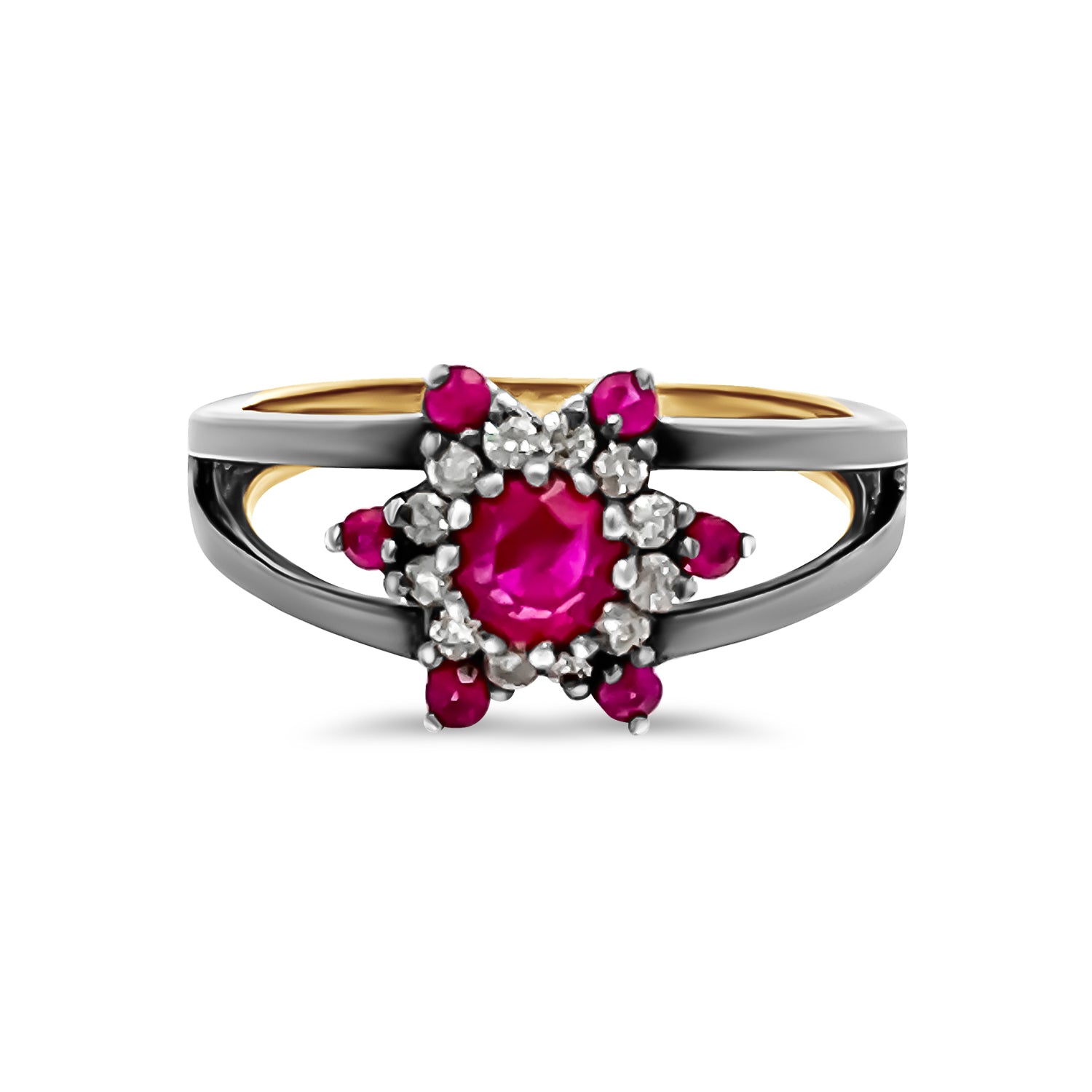 Ruby Star Diamond Ring