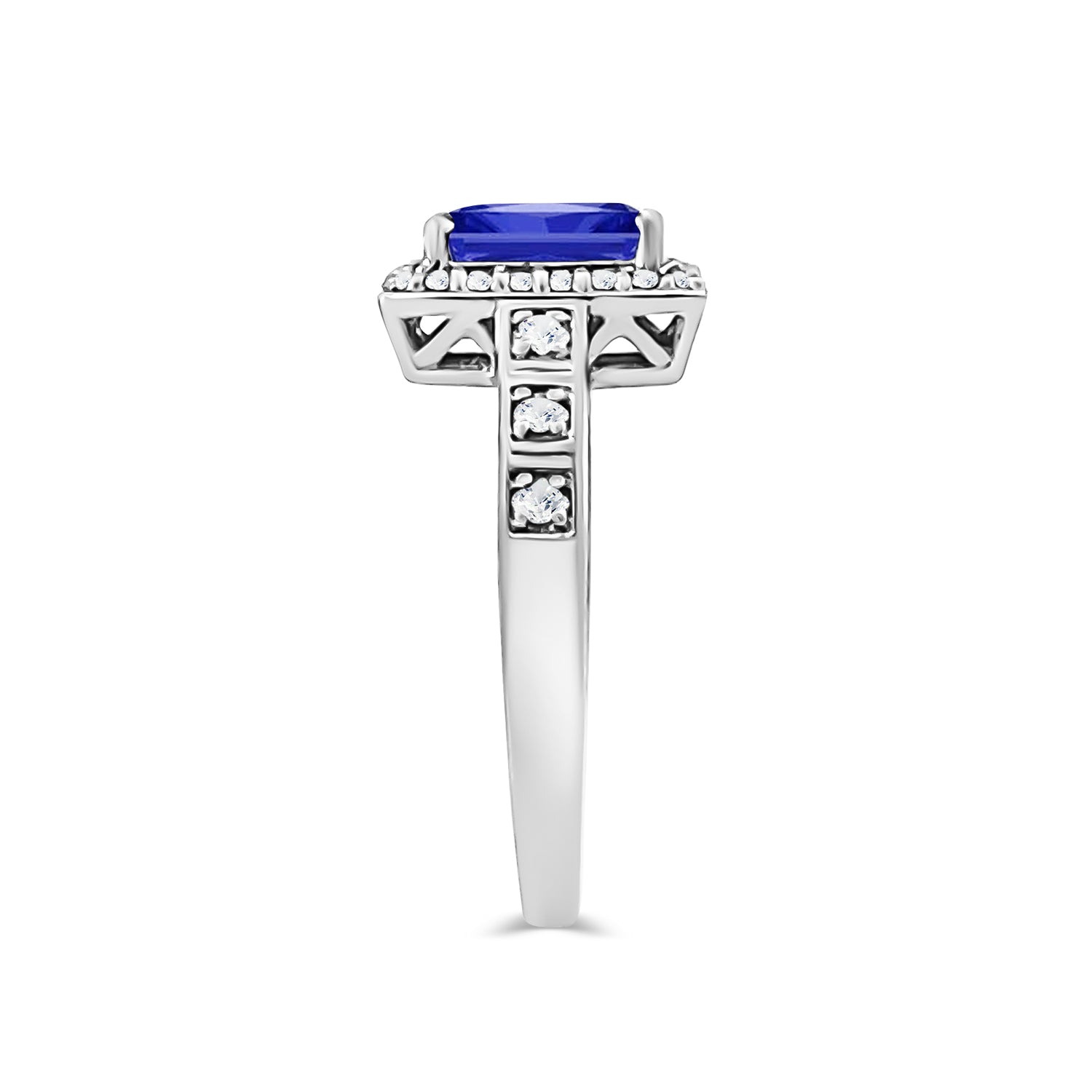 Natural Sapphire Diamond Ring