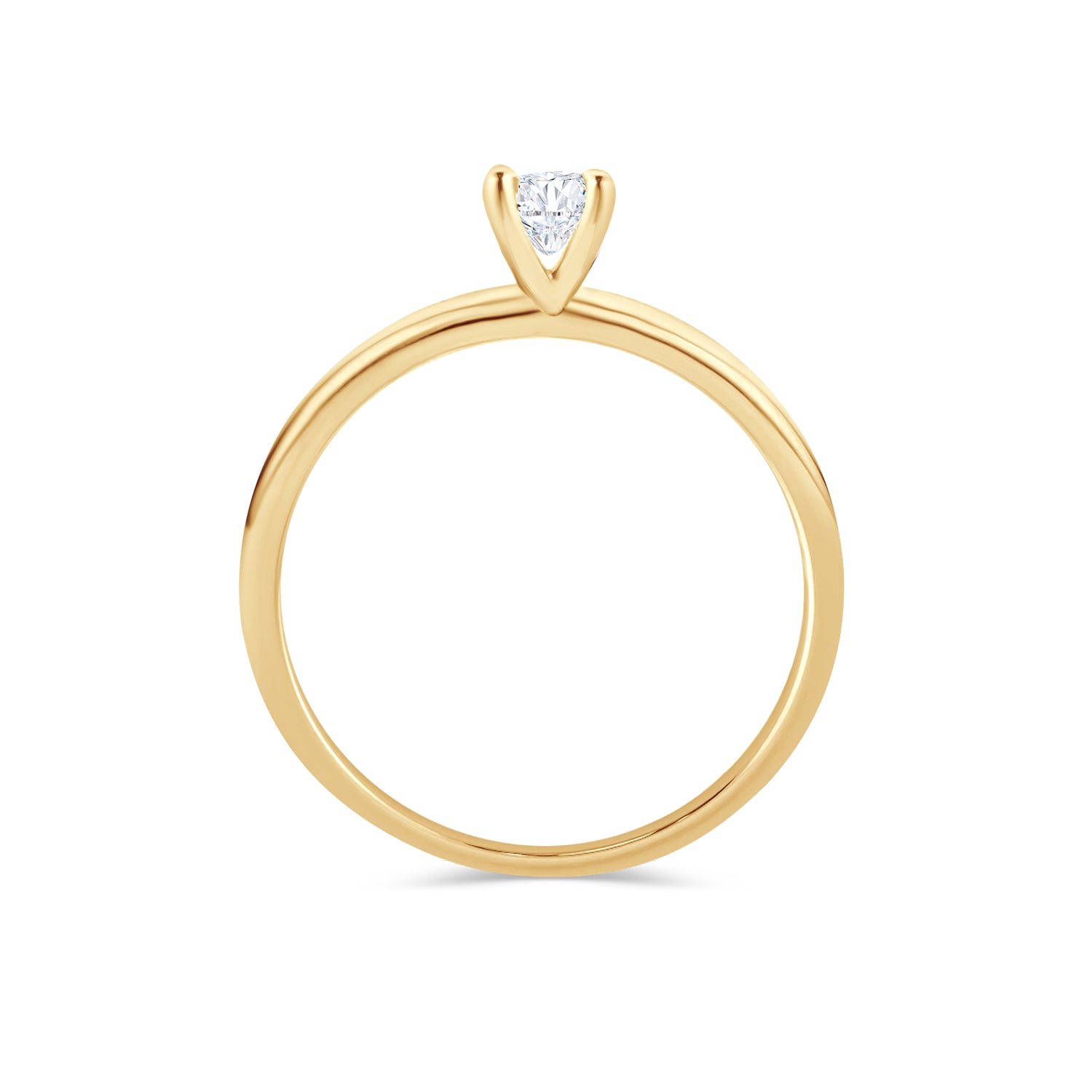 Solitaire Round Diamond Ring