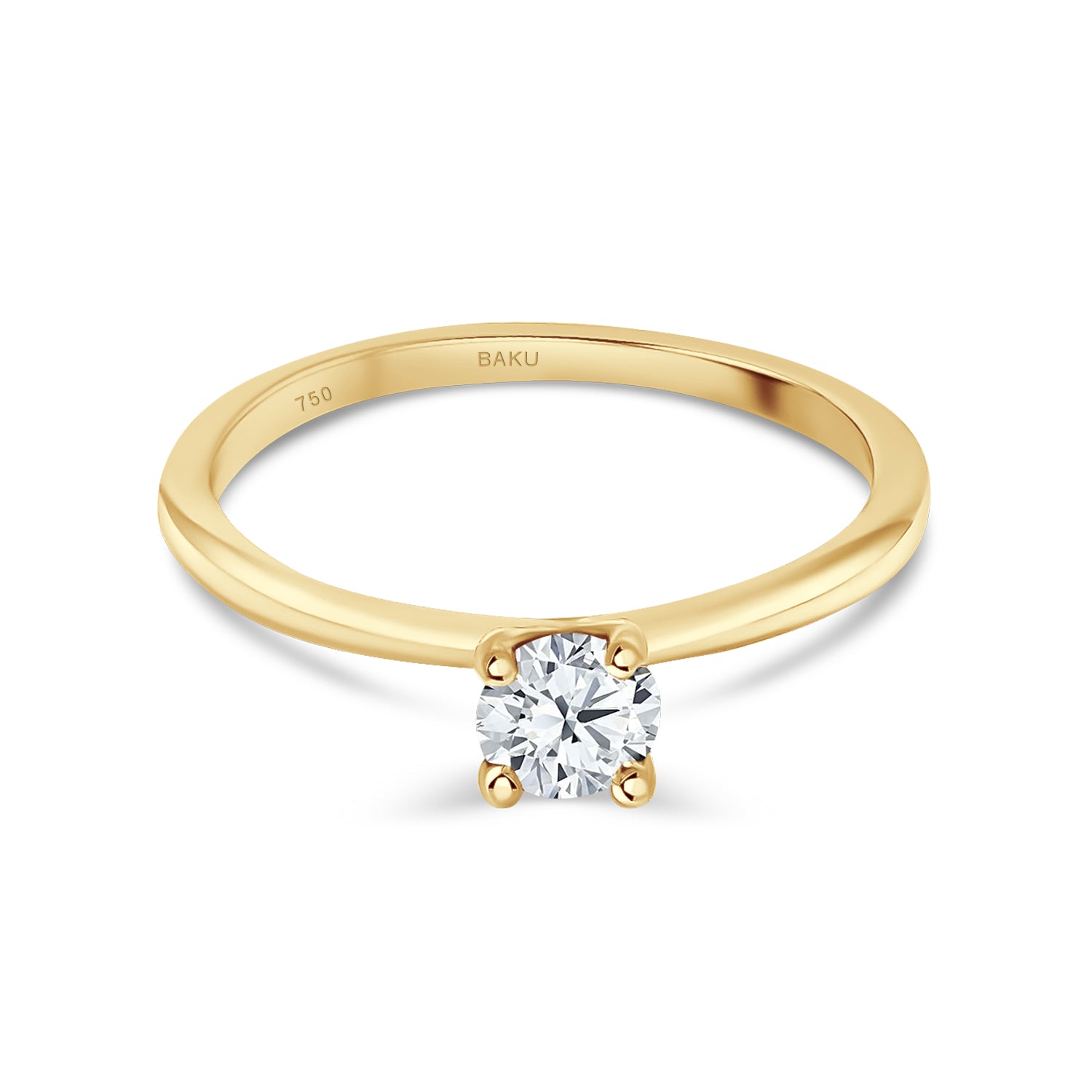 Solitaire Round Diamond Ring
