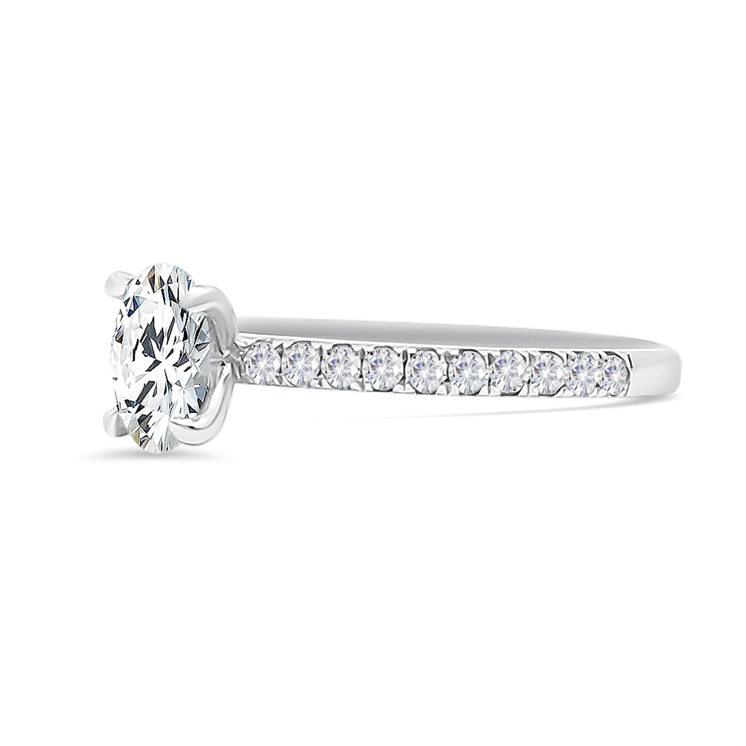 Oval Diamond Engagement Ring
