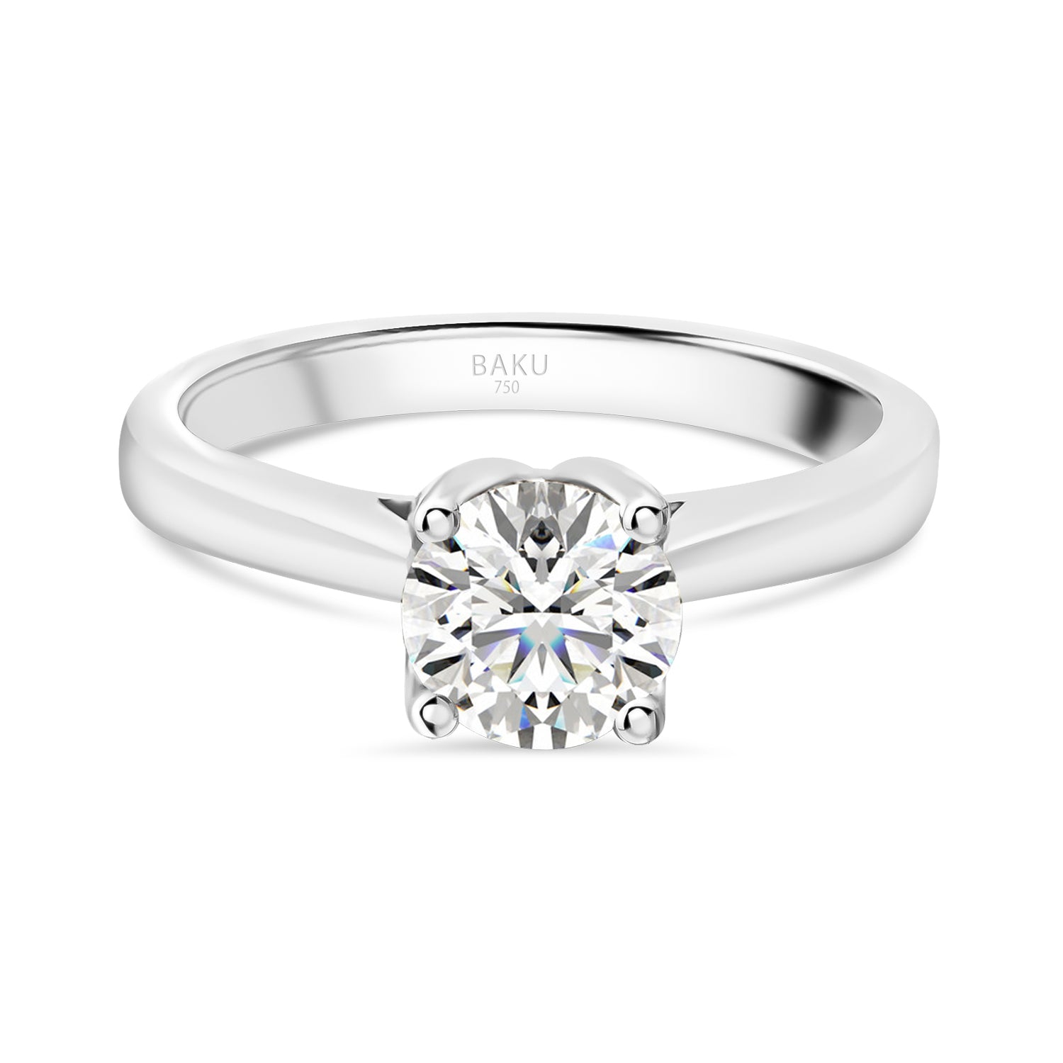 Round Solitaire Diamond Engagement Ring