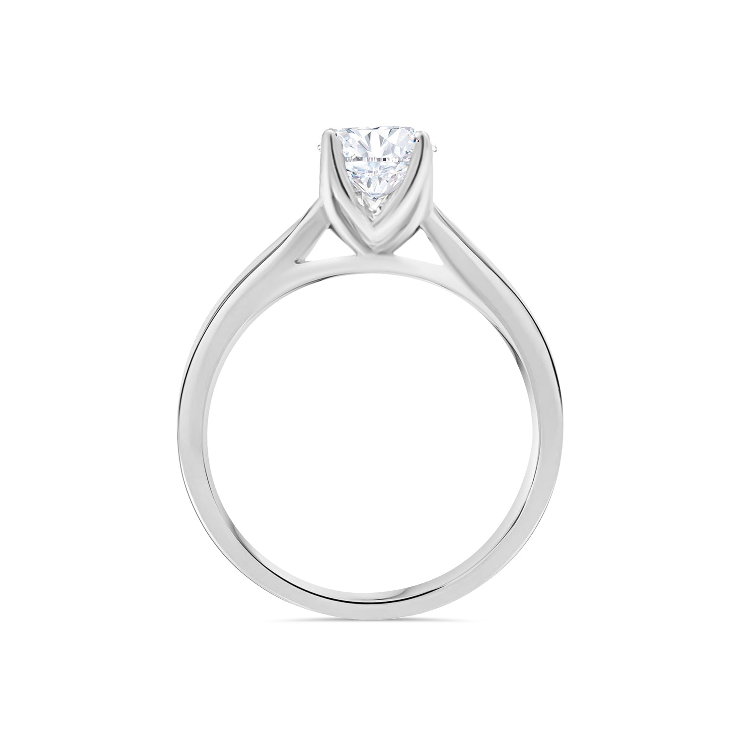 Round Solitaire Diamond Engagement Ring