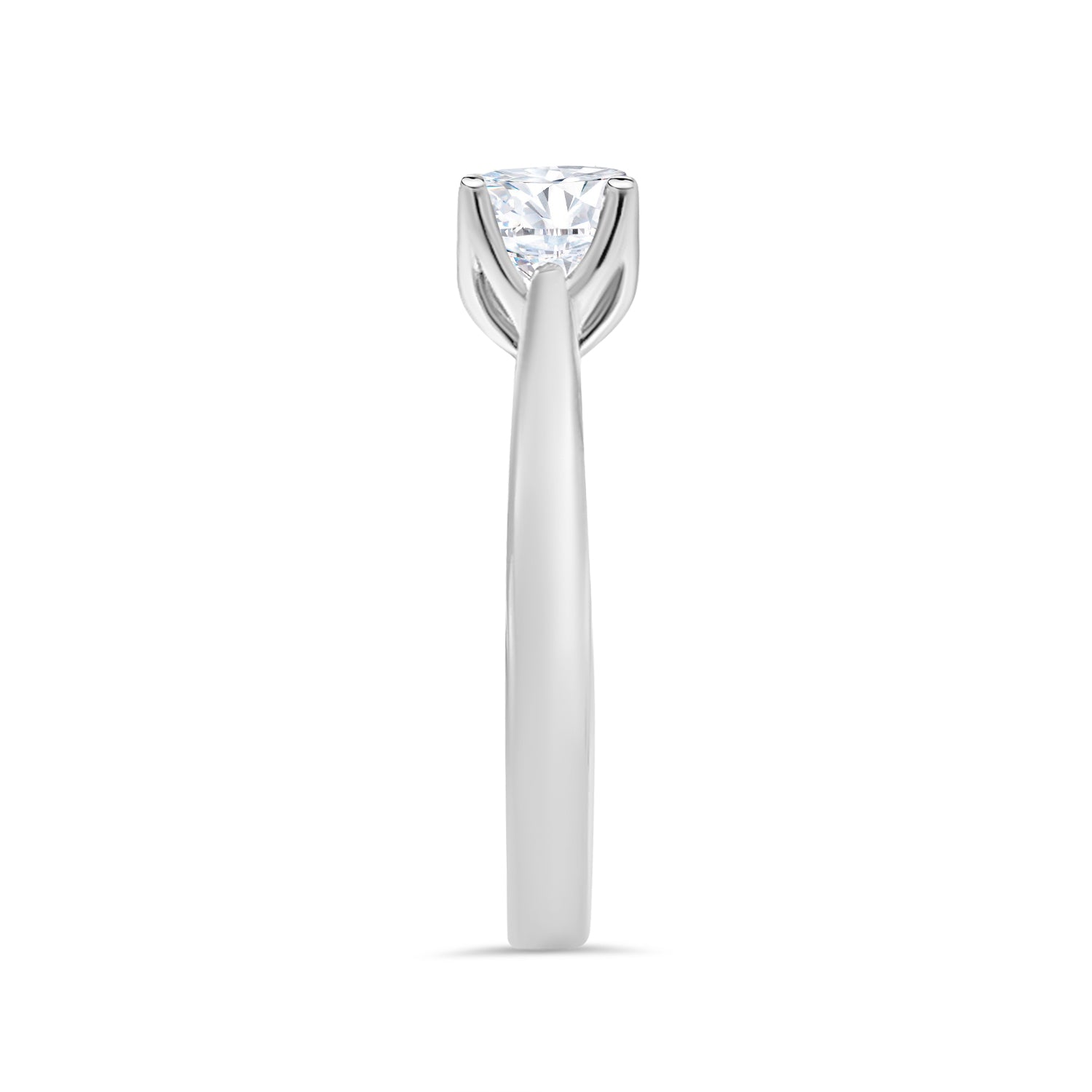 Round Solitaire Diamond Engagement Ring