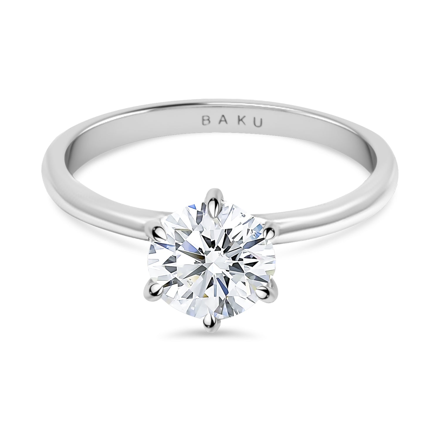 Lab Grown Round Diamond Engagement Ring