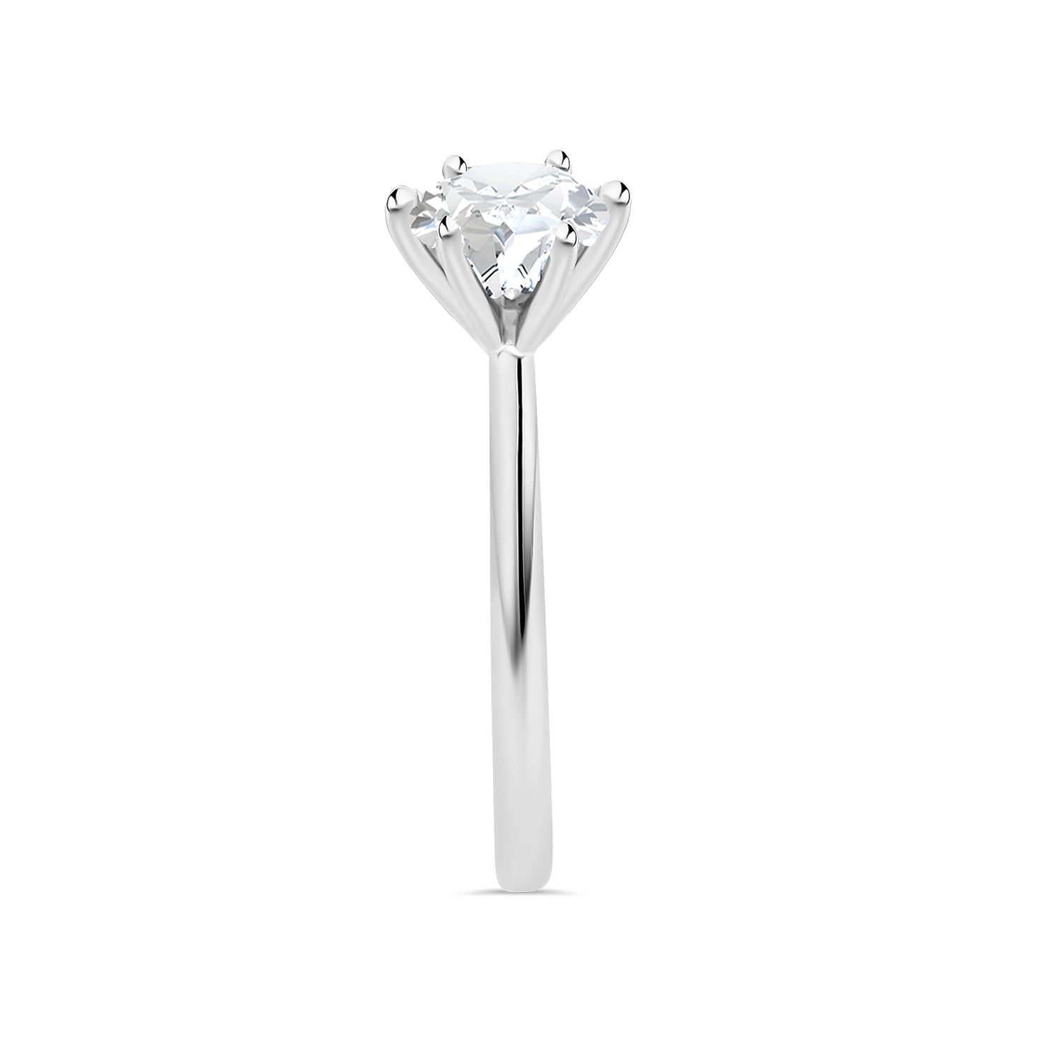 Lab Grown Round Diamond Engagement Ring