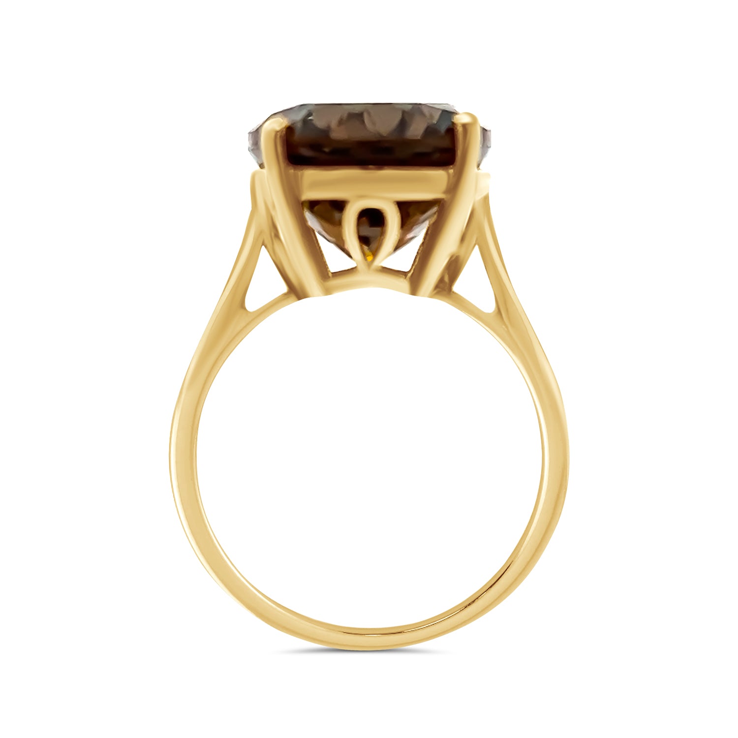 Smoky Quartz Oval Ring