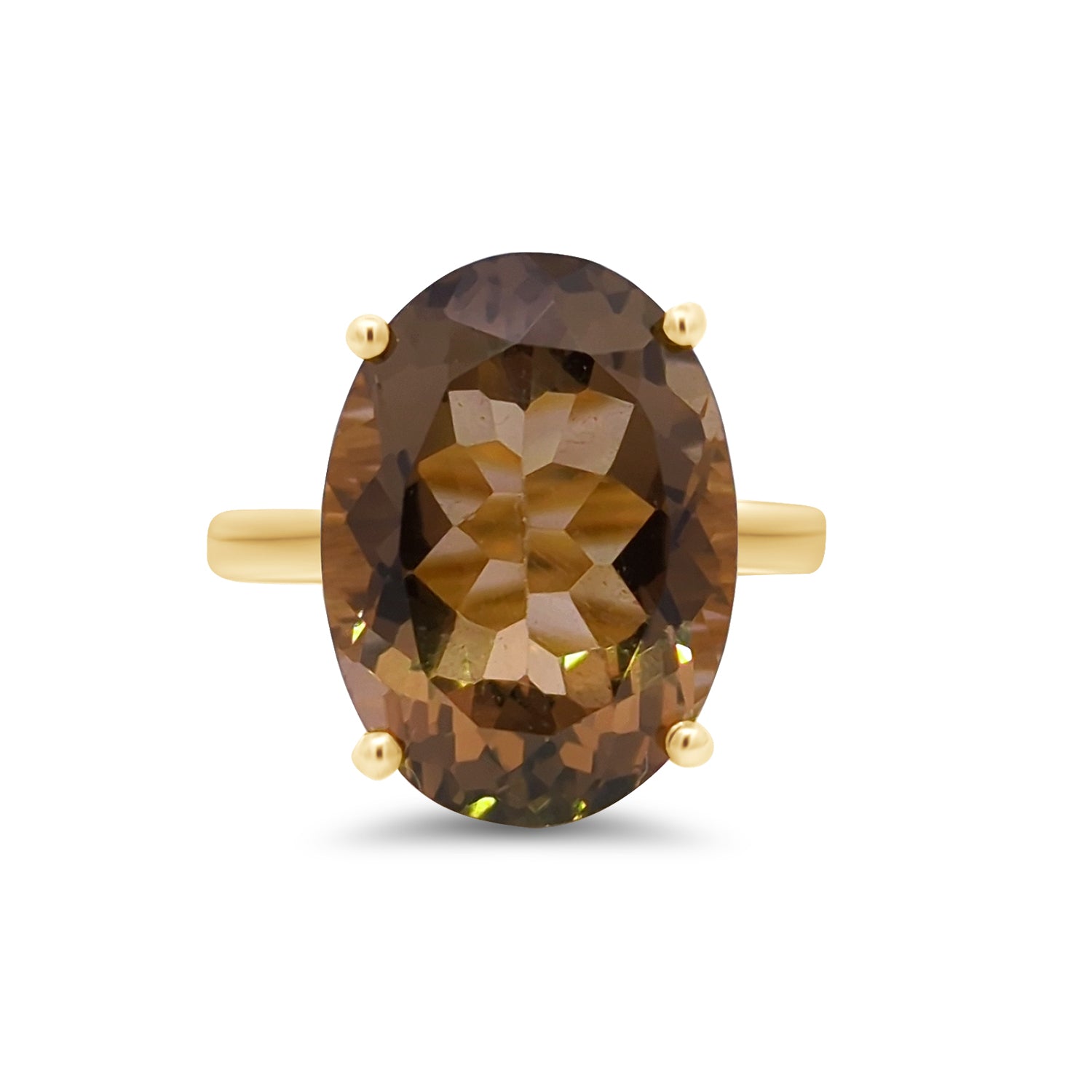 Smoky Quartz Oval Ring