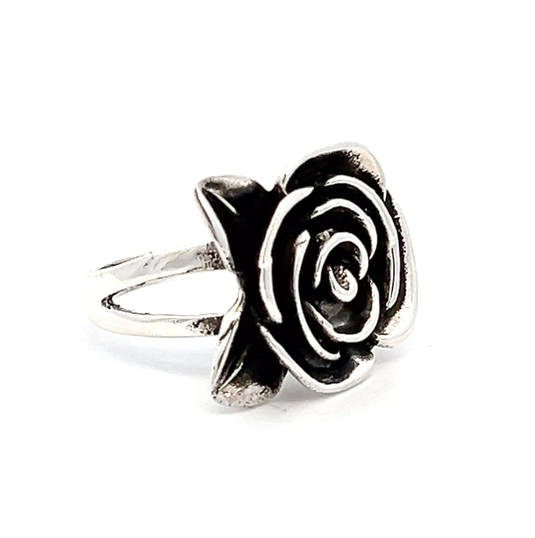 Rose Oxidised Ring