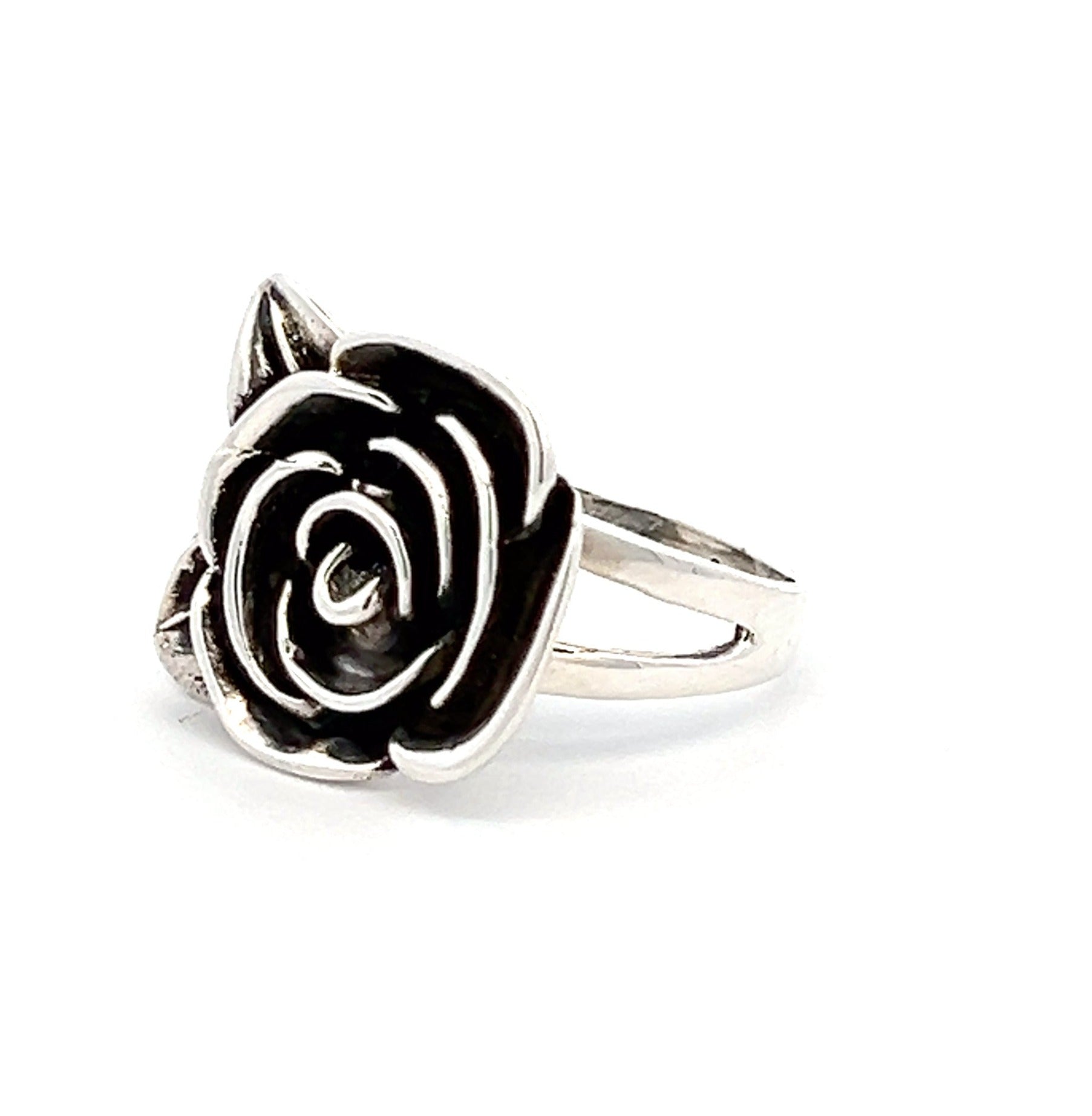 Rose Oxidised Ring