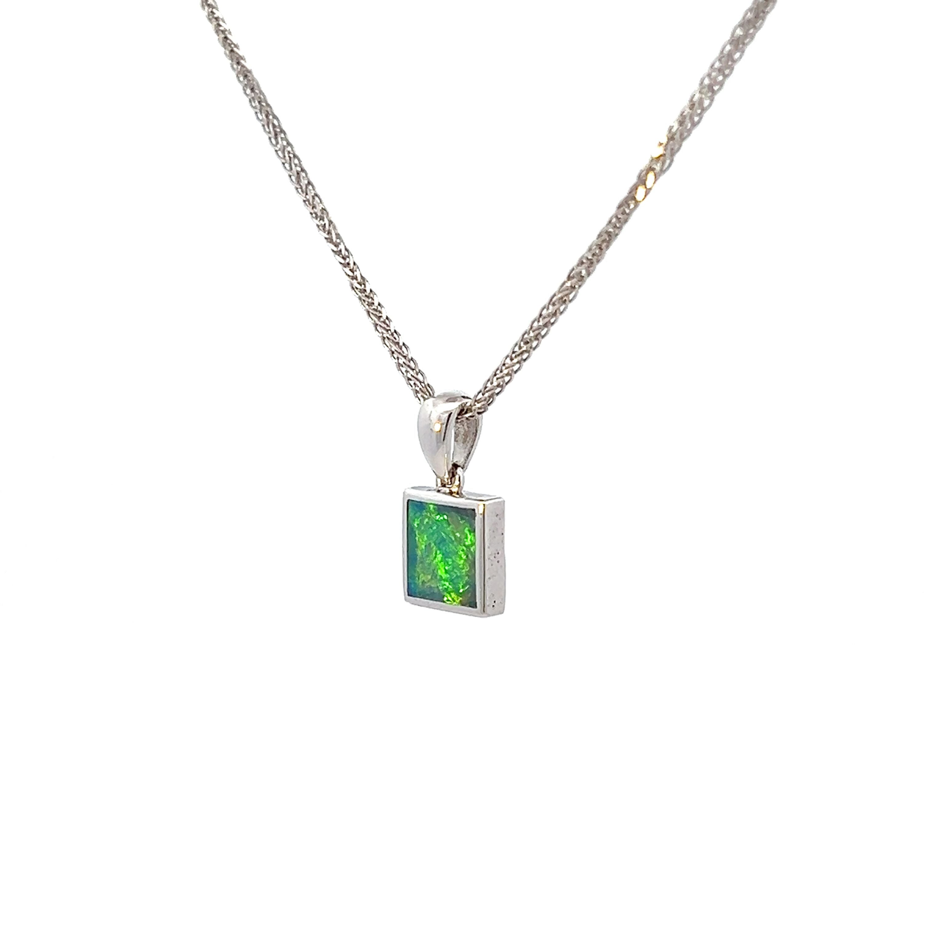 Doublet Opal Pendant and Earrings Set