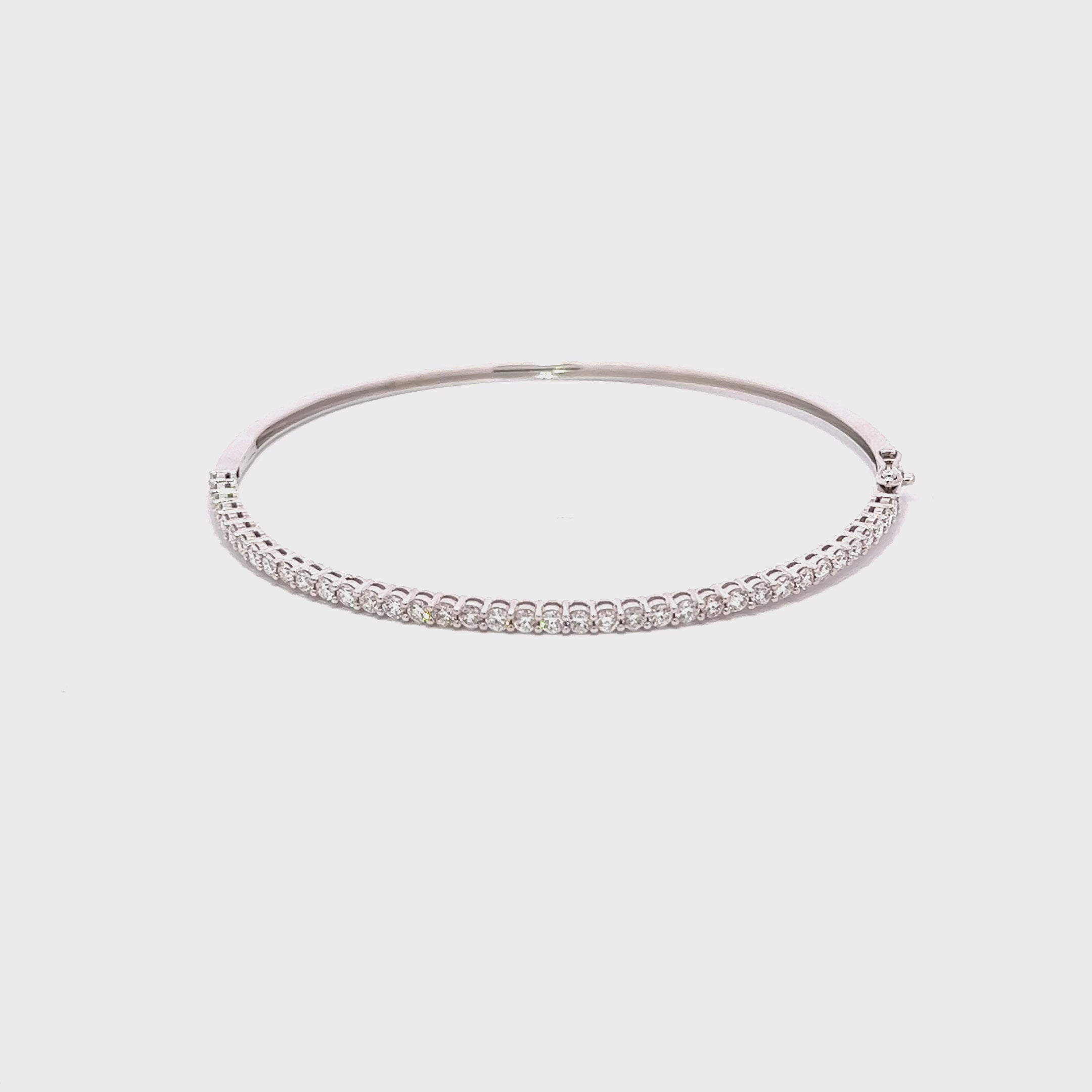 Hinged Diamond Bangle