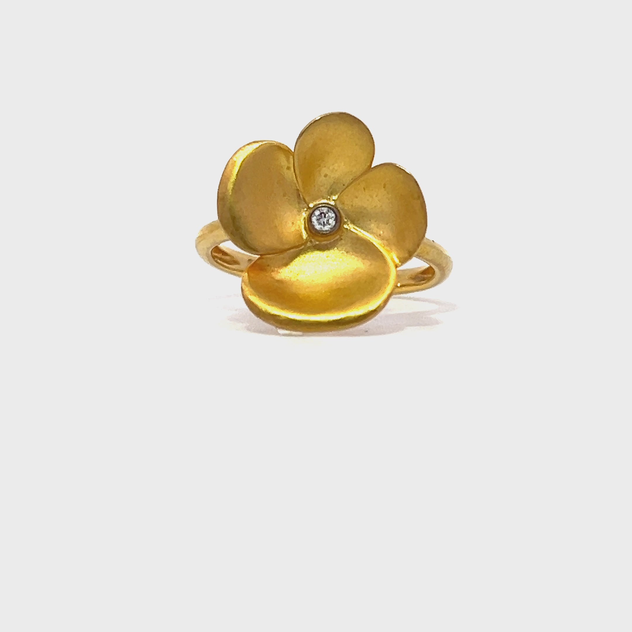 Diamond Flower Ring