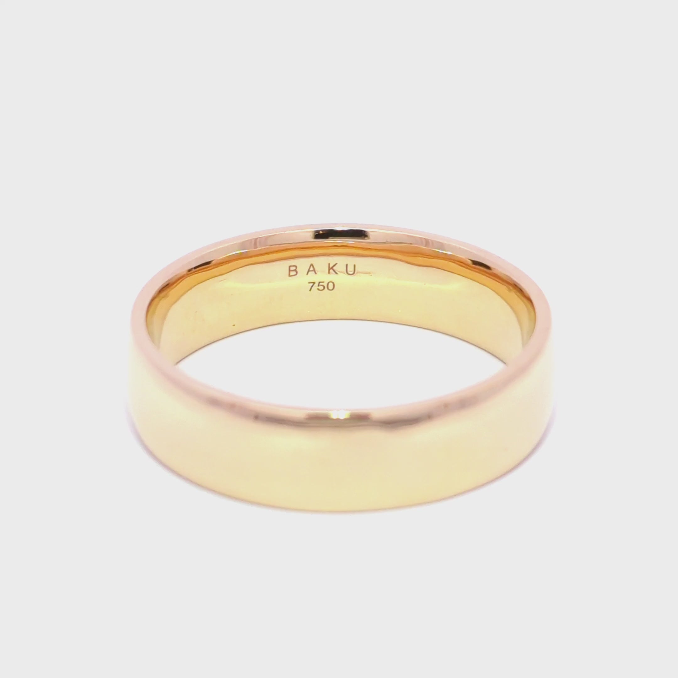 Polished Gold Wedding Band Ring