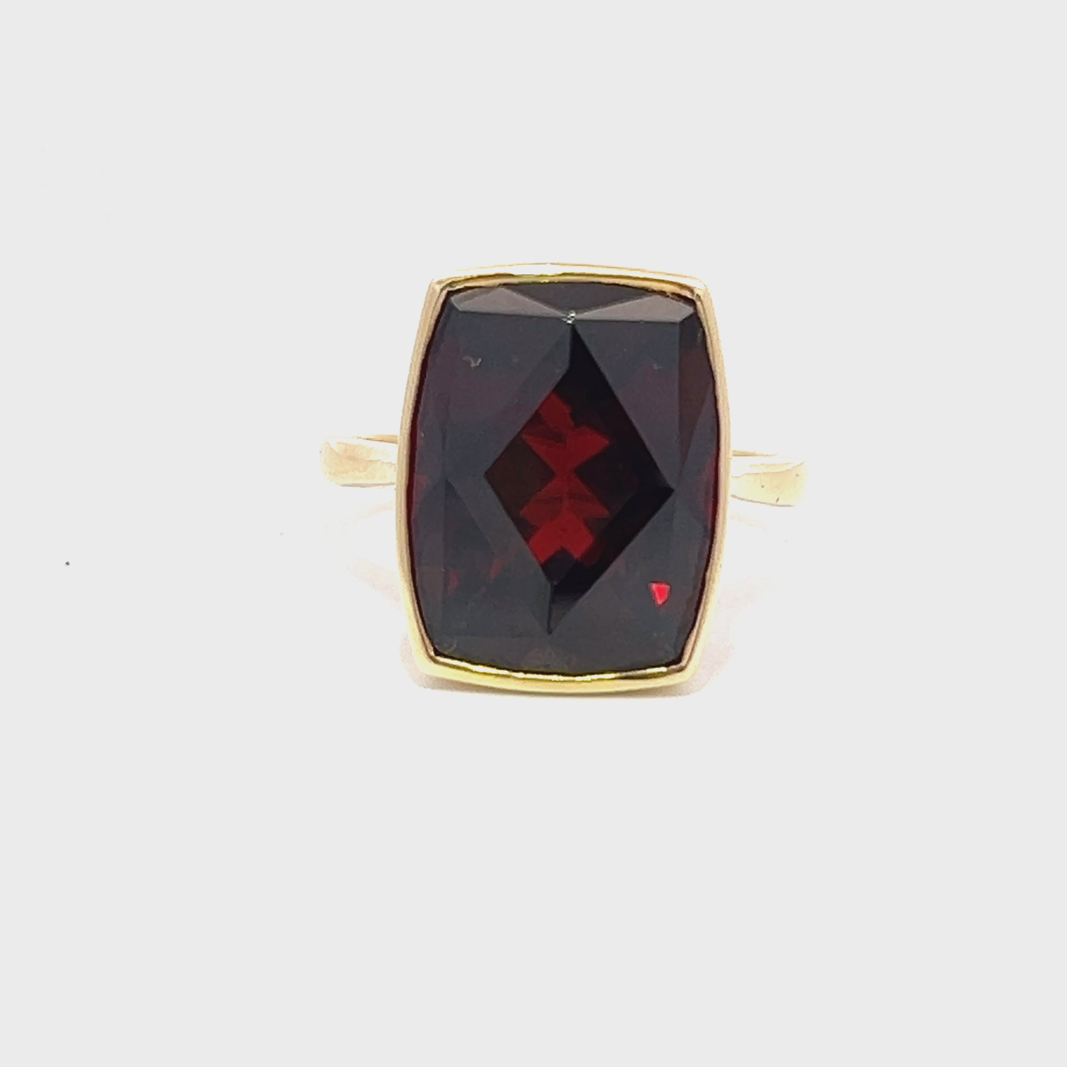 Garnet Rectangle Ring