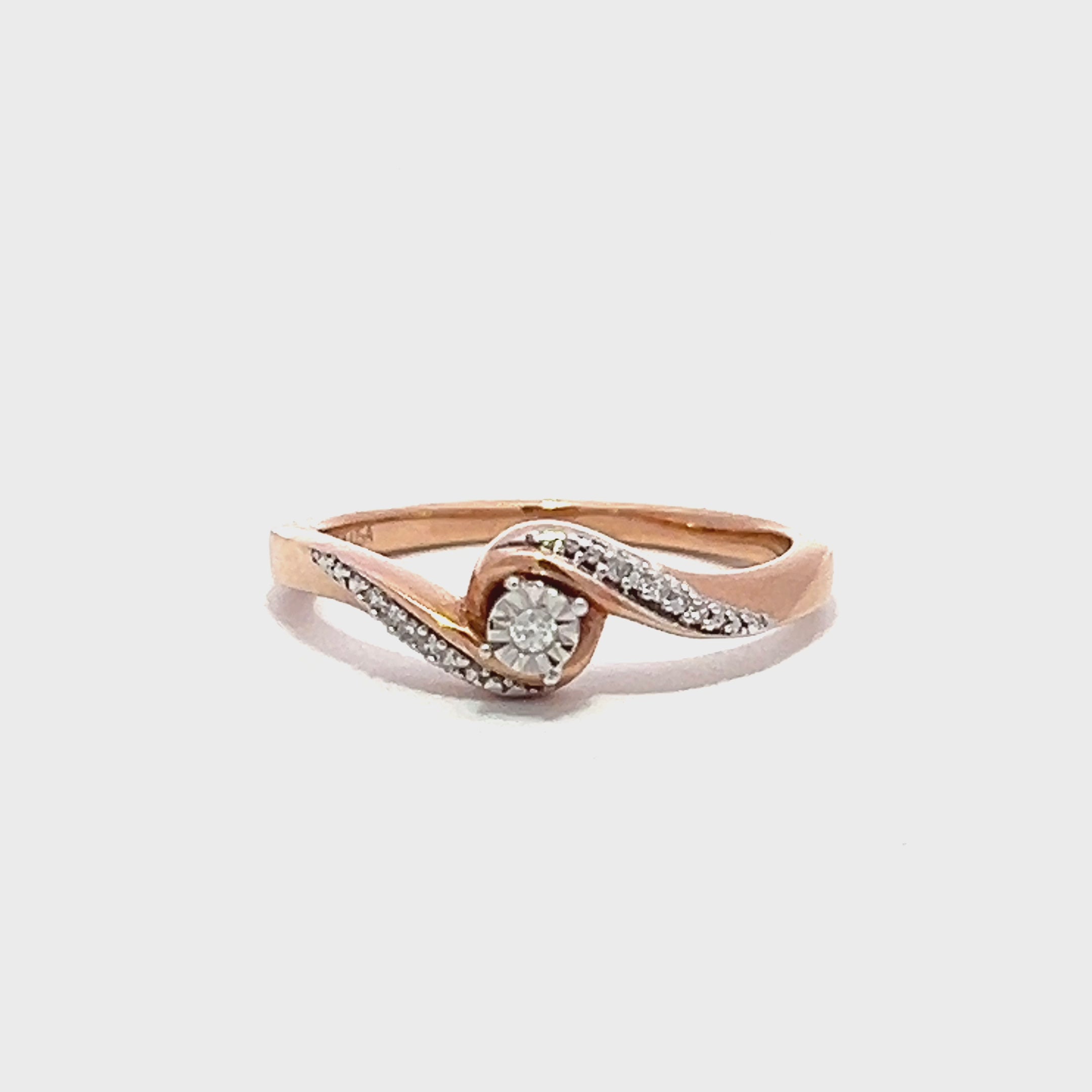 Diamond Swirl Ring