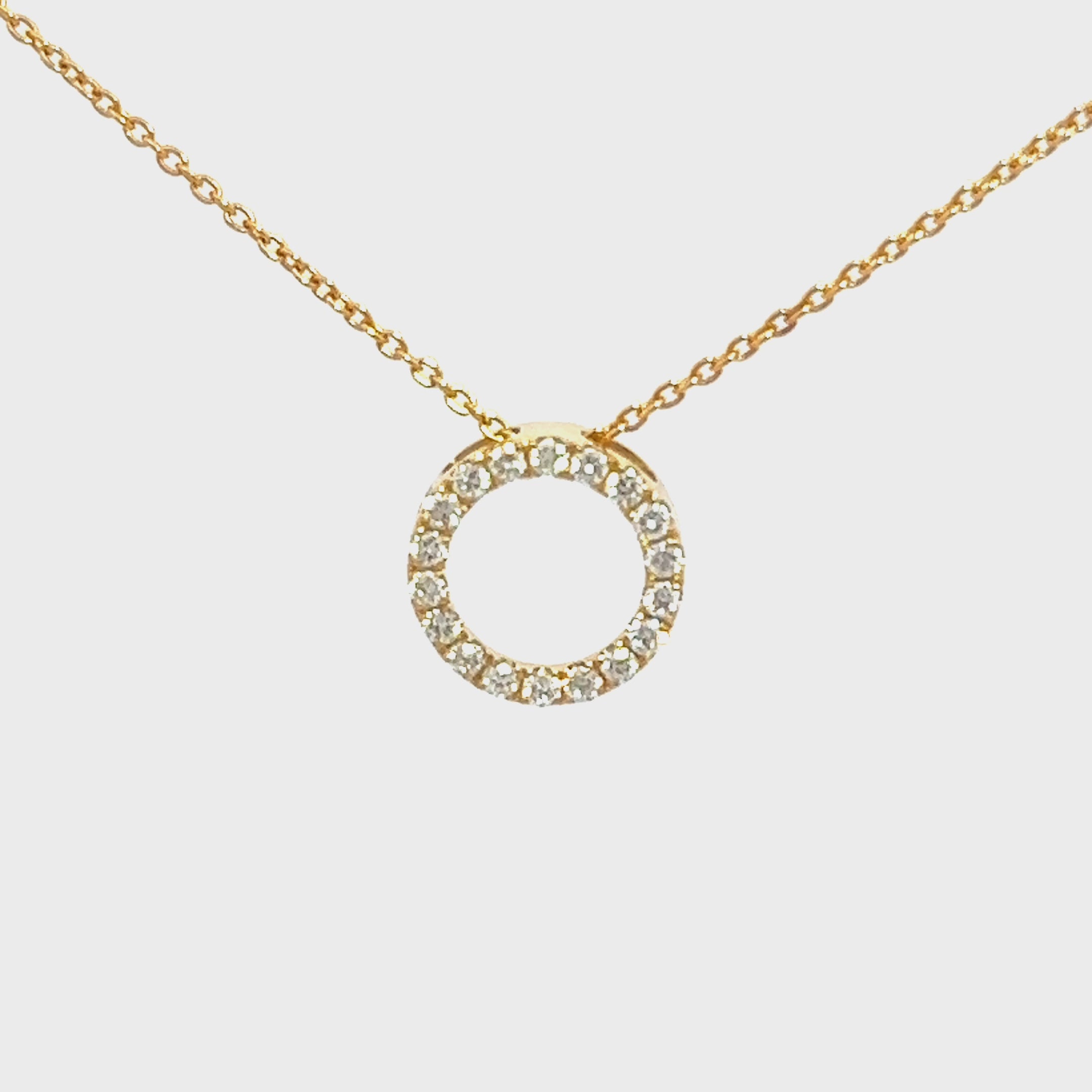 Diamond Circle Pendant