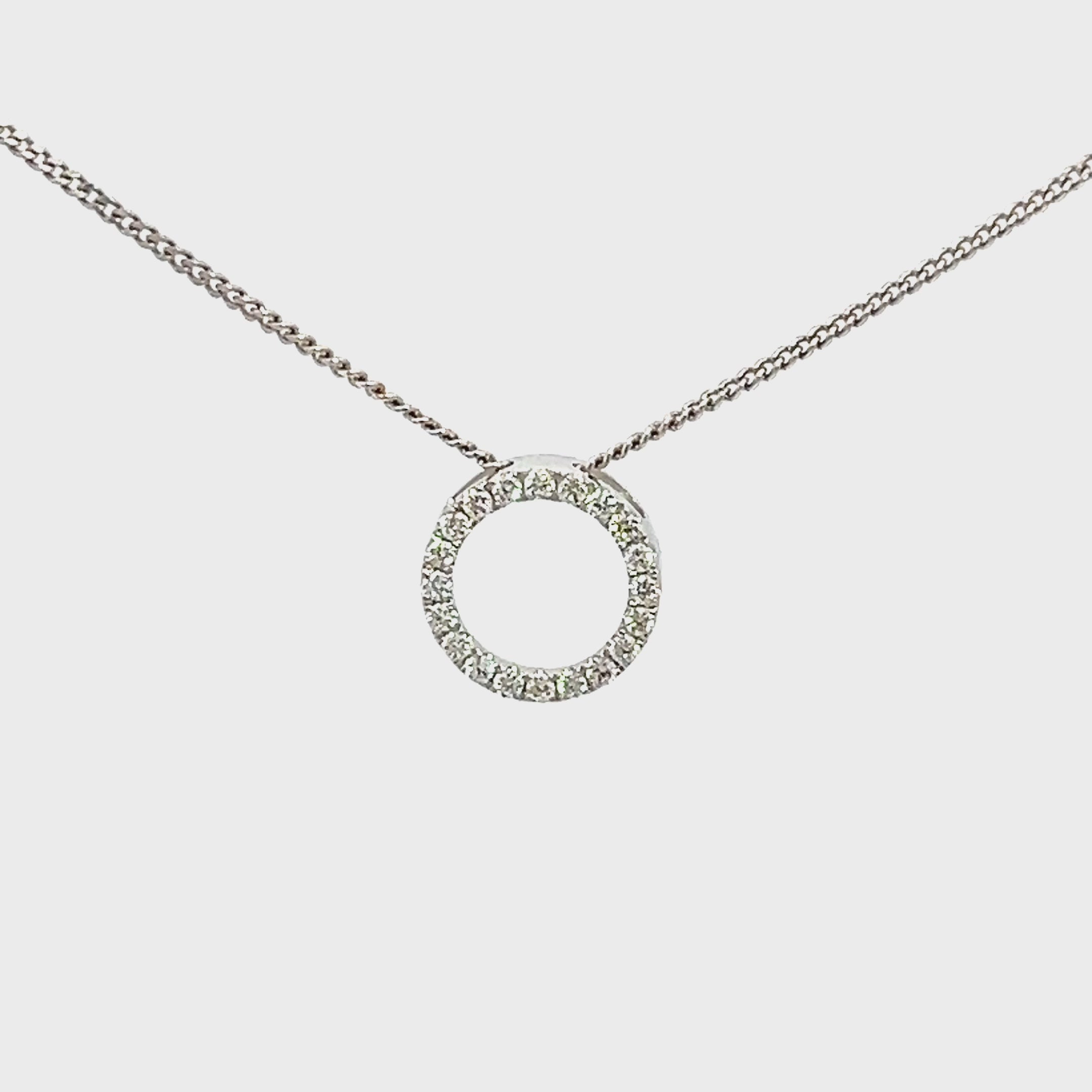 Diamond Circle Pendant
