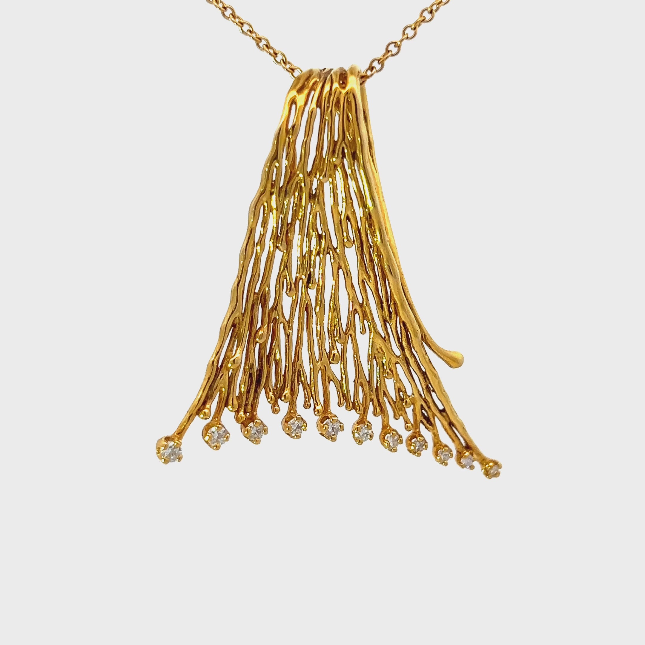 Diamond Comet Tail Pendant