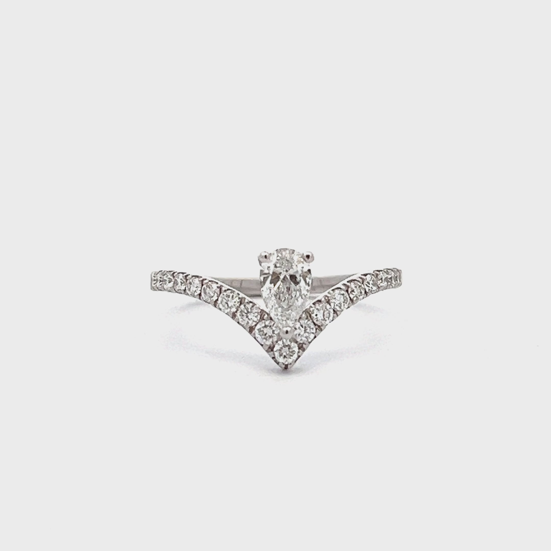 Pear Diamond Engagement Ring