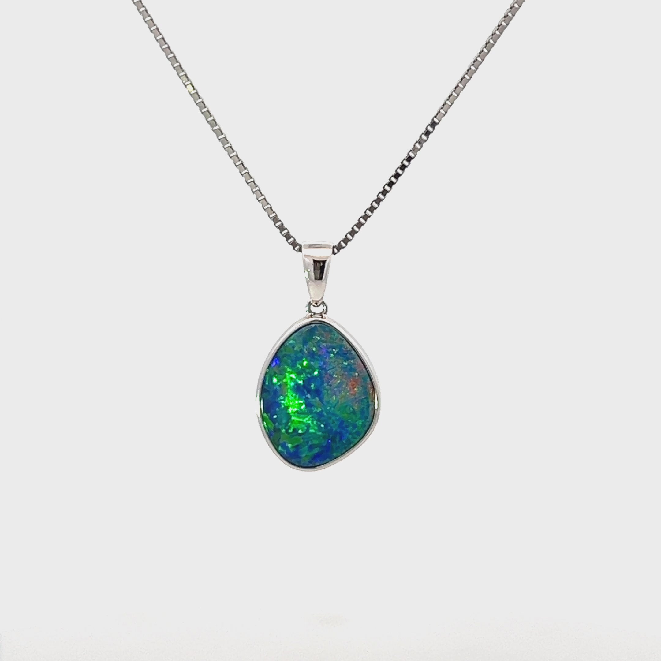 Doublet Opal Irregular Pendant