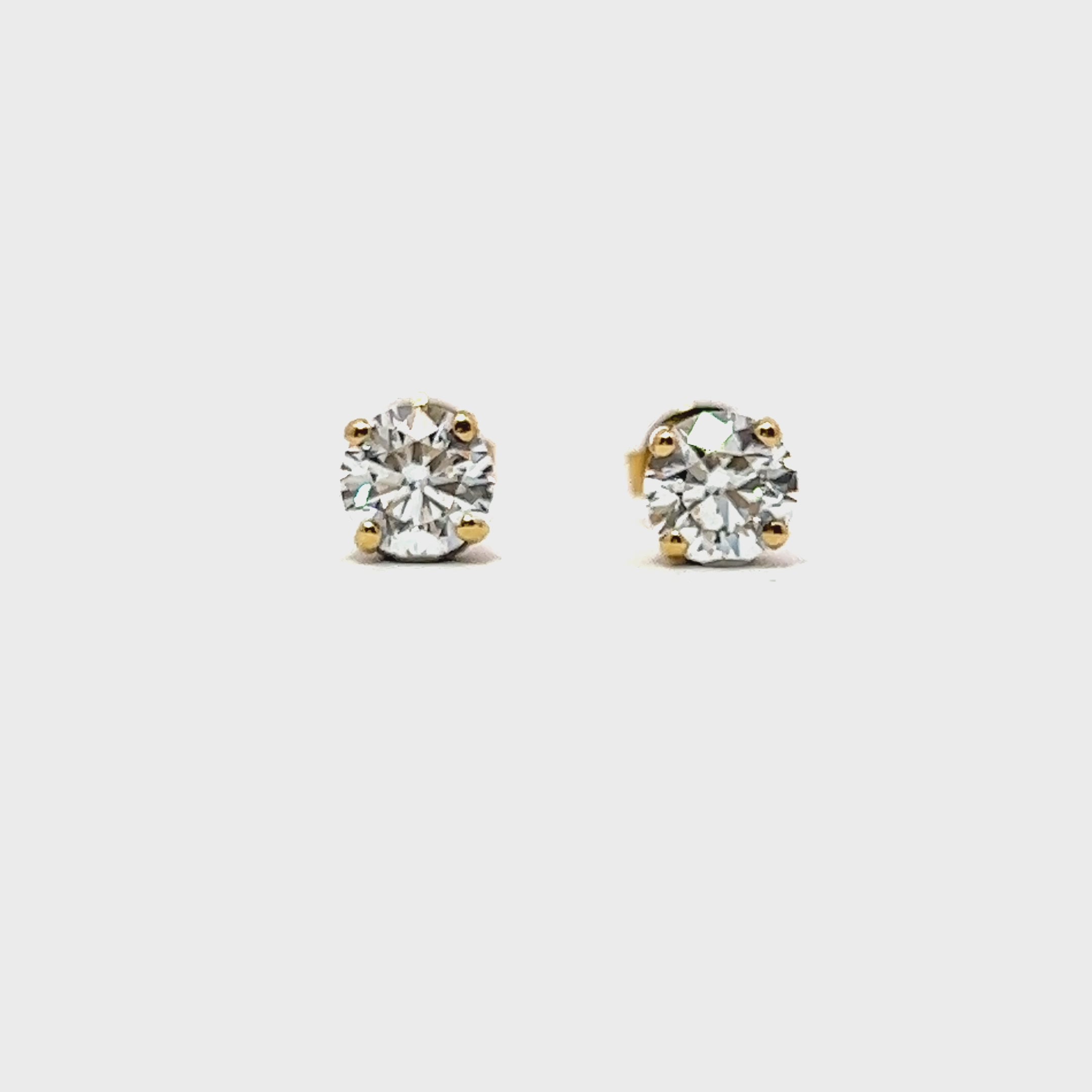 GIA Diamond Stud Earrings