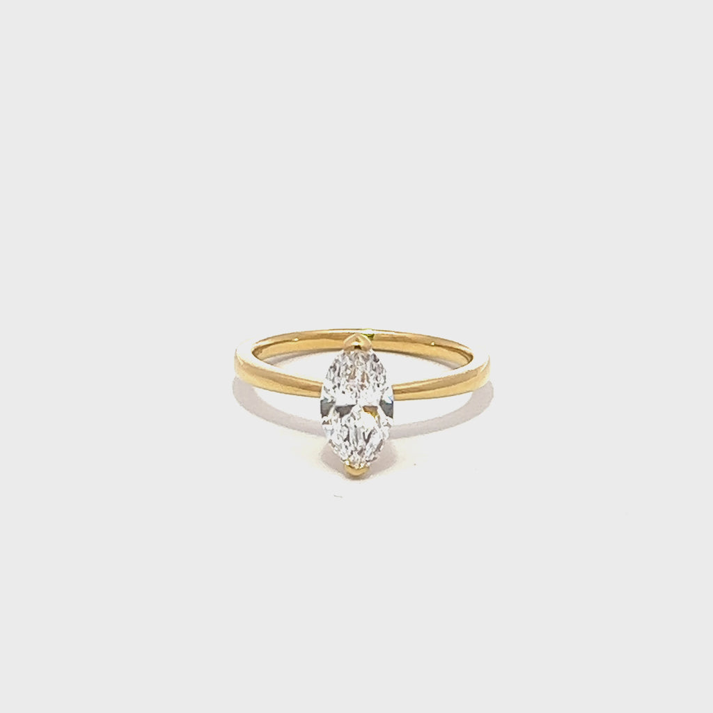 Lab Grown Diamond Marquise Engagement Ring