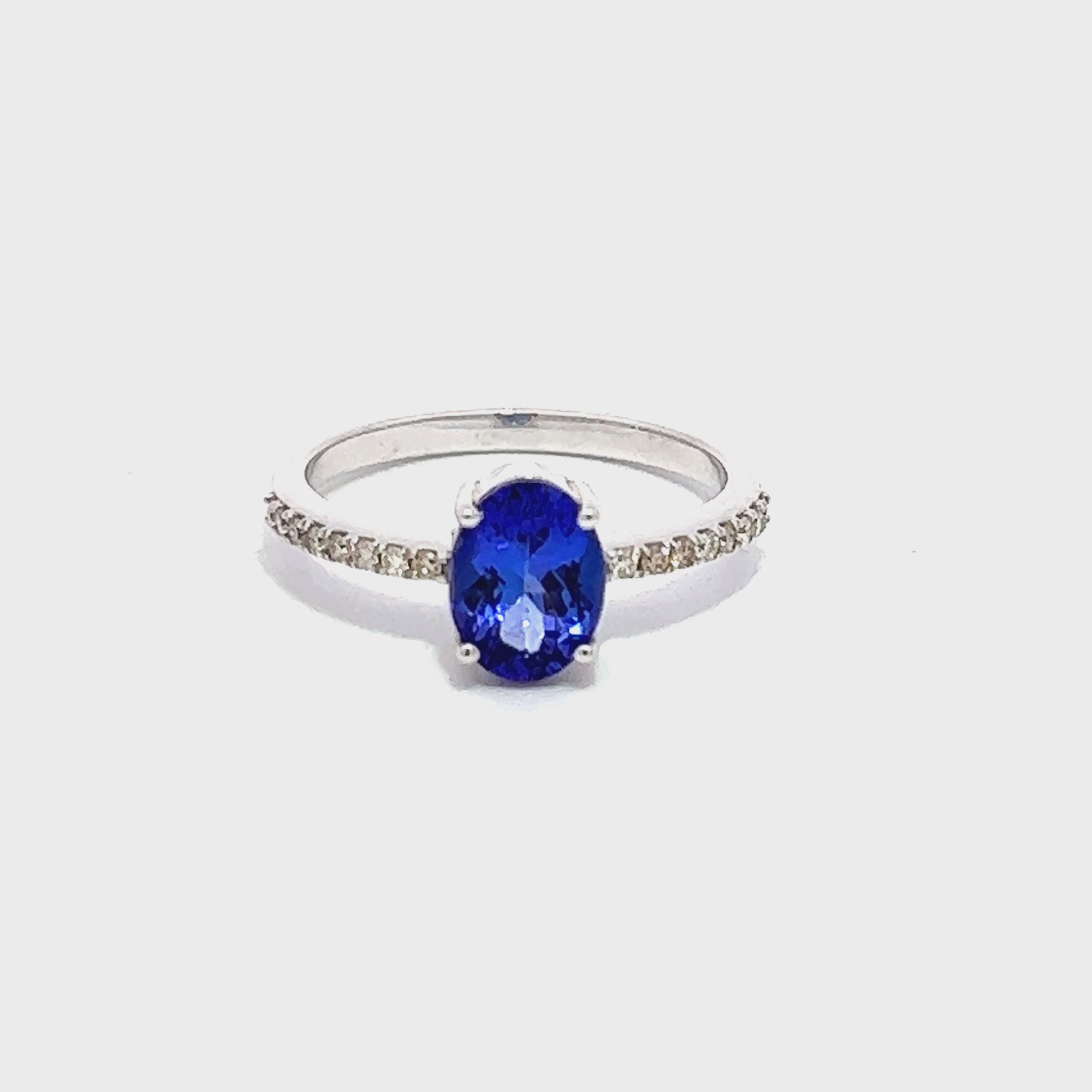 Tanzanite Diamond Ring