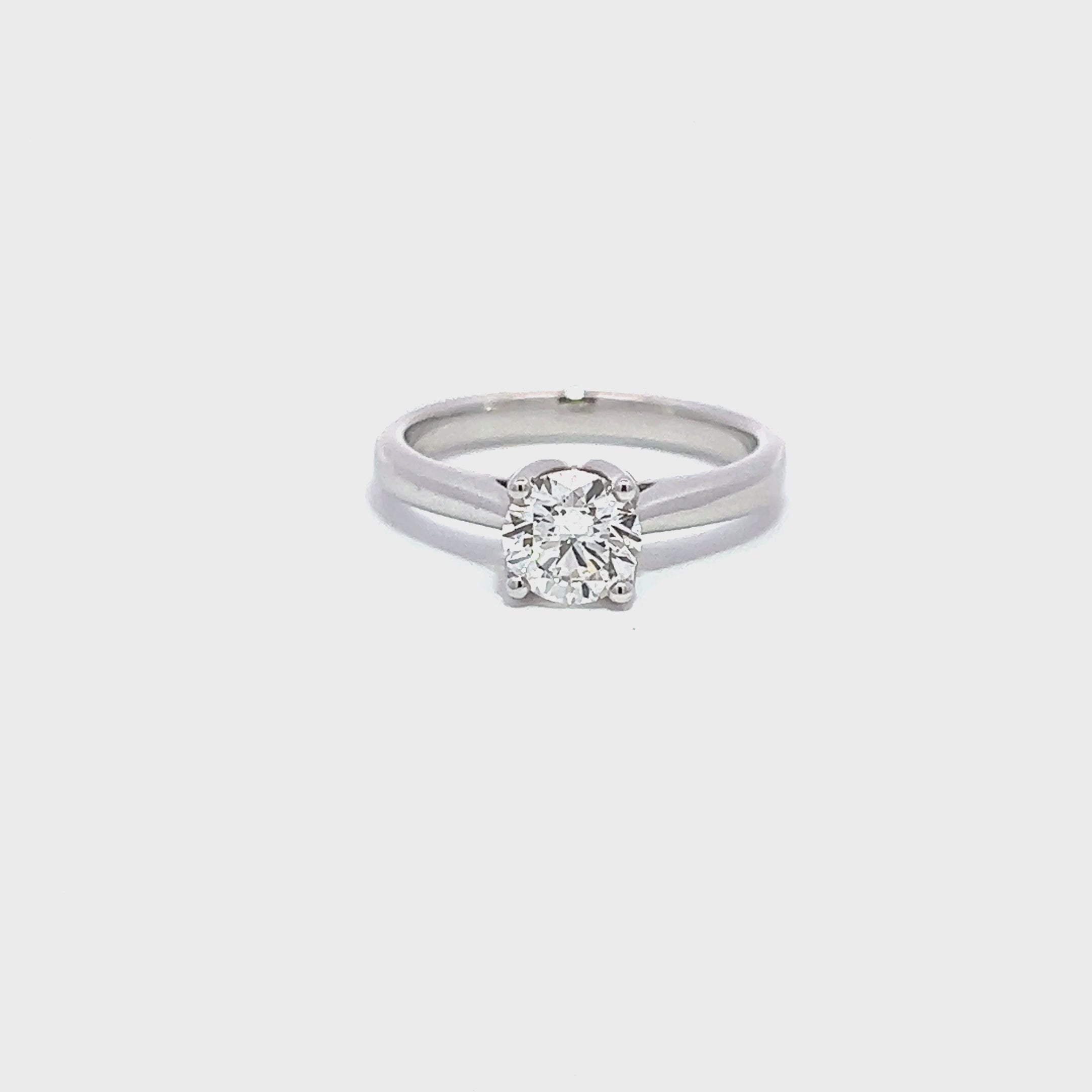 Round Solitaire Diamond Engagement Ring