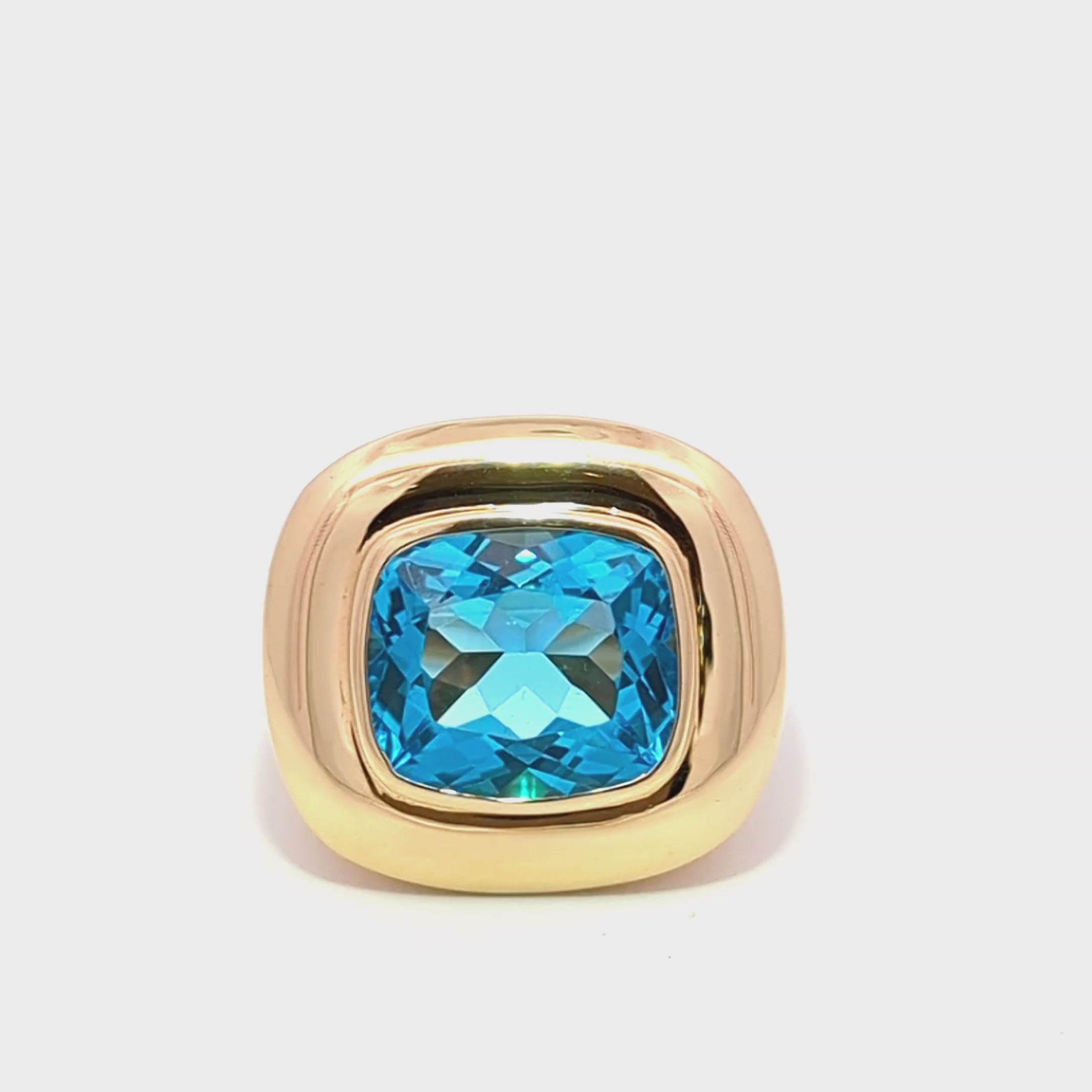 Swiss Blue Topaz Ring