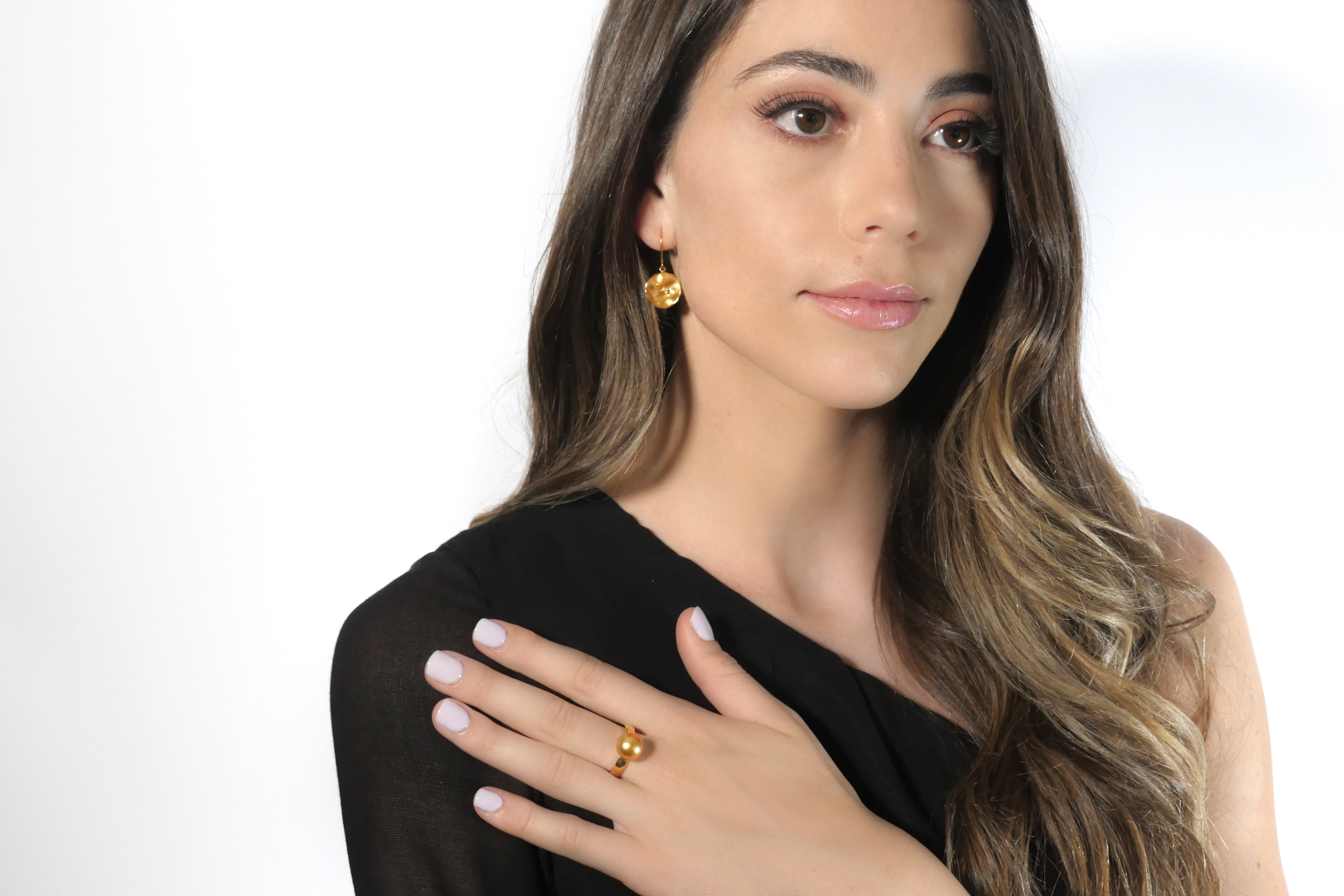 Golden South Sea Pearl Ring