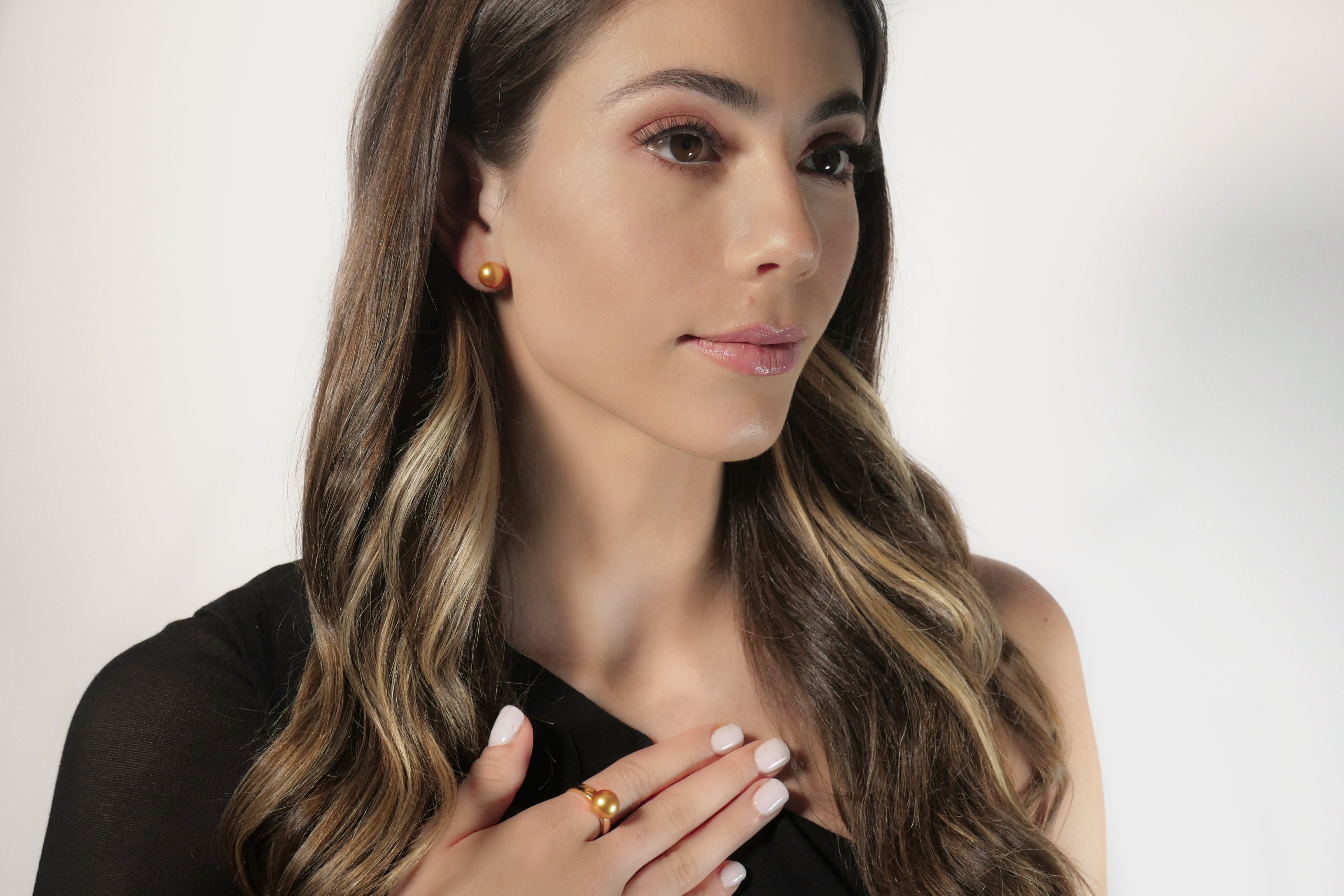 Golden South Sea Pearl Ring