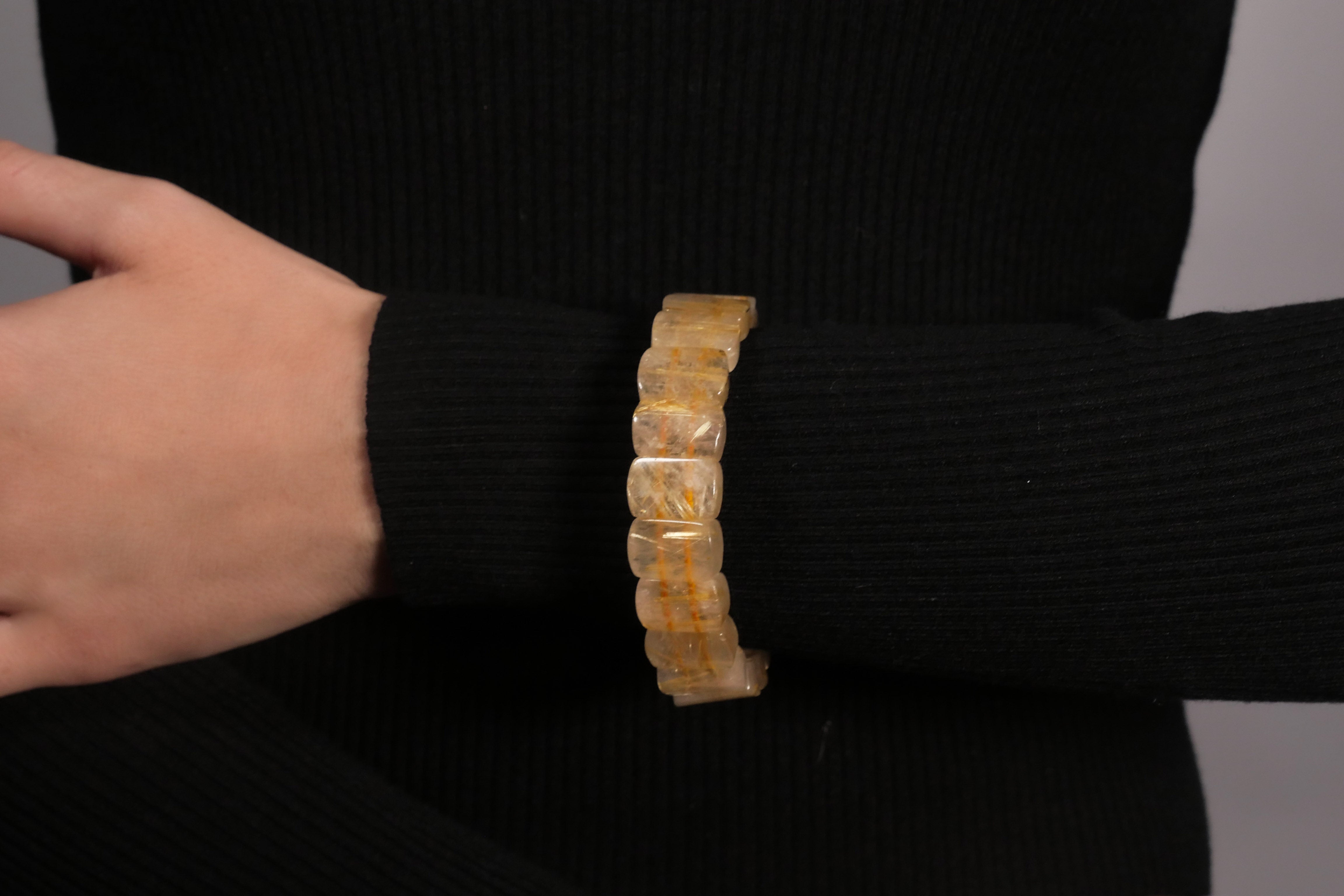 Rutile Quartz Rectangle Bracelet